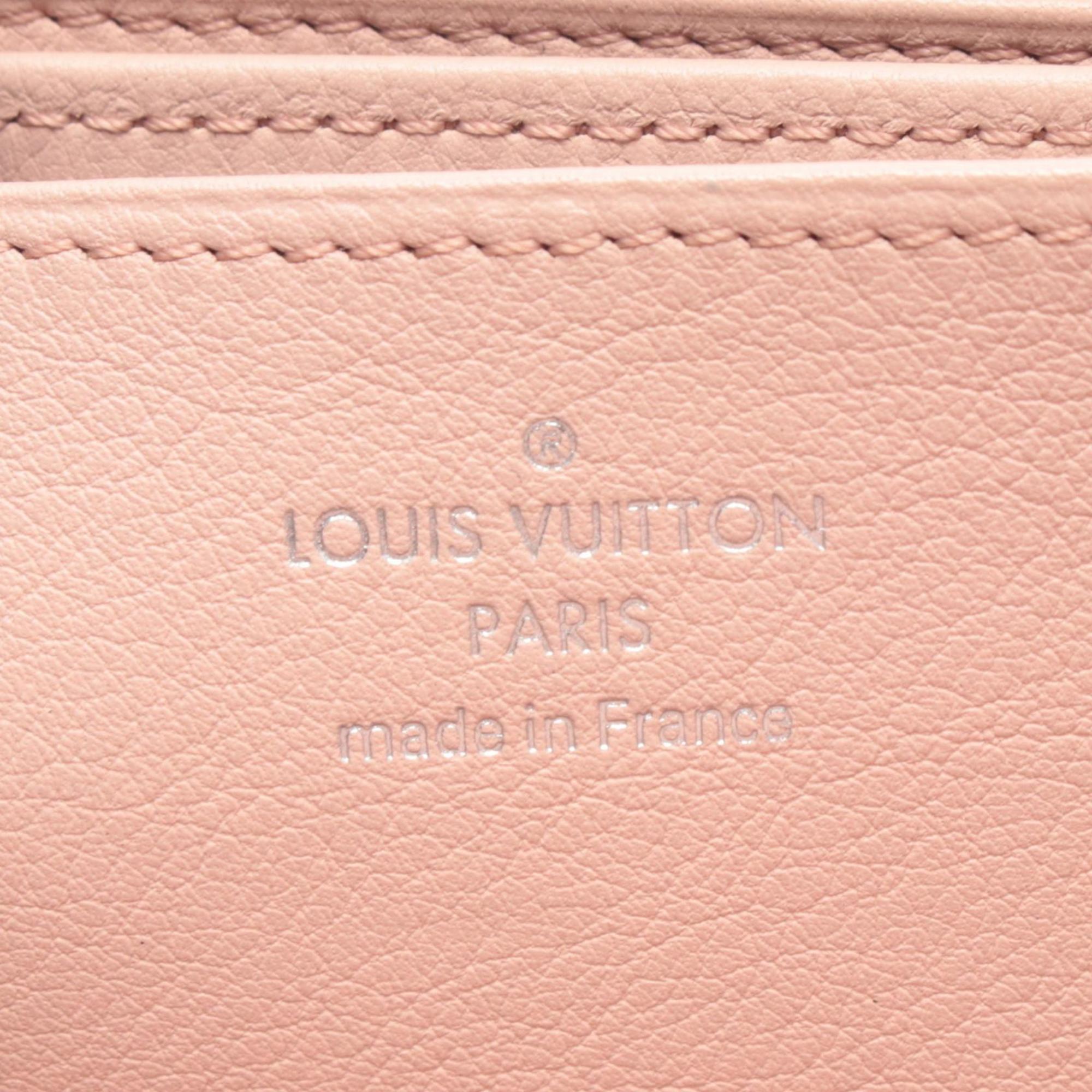 Louis Vuitton Magnolia Pink Mahina Leather Long Wallet