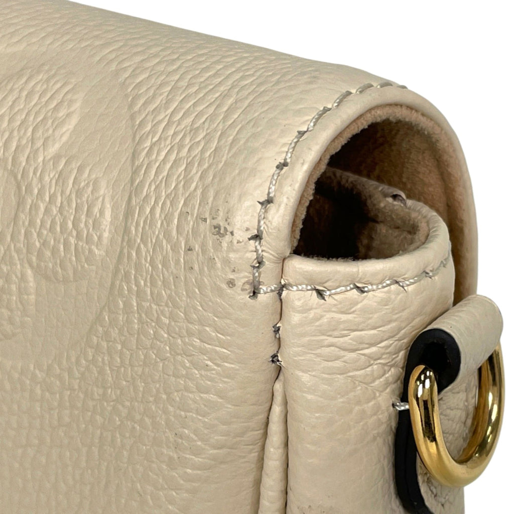 Louis Vuitton White Monogram Empreinte Shoulder Bag