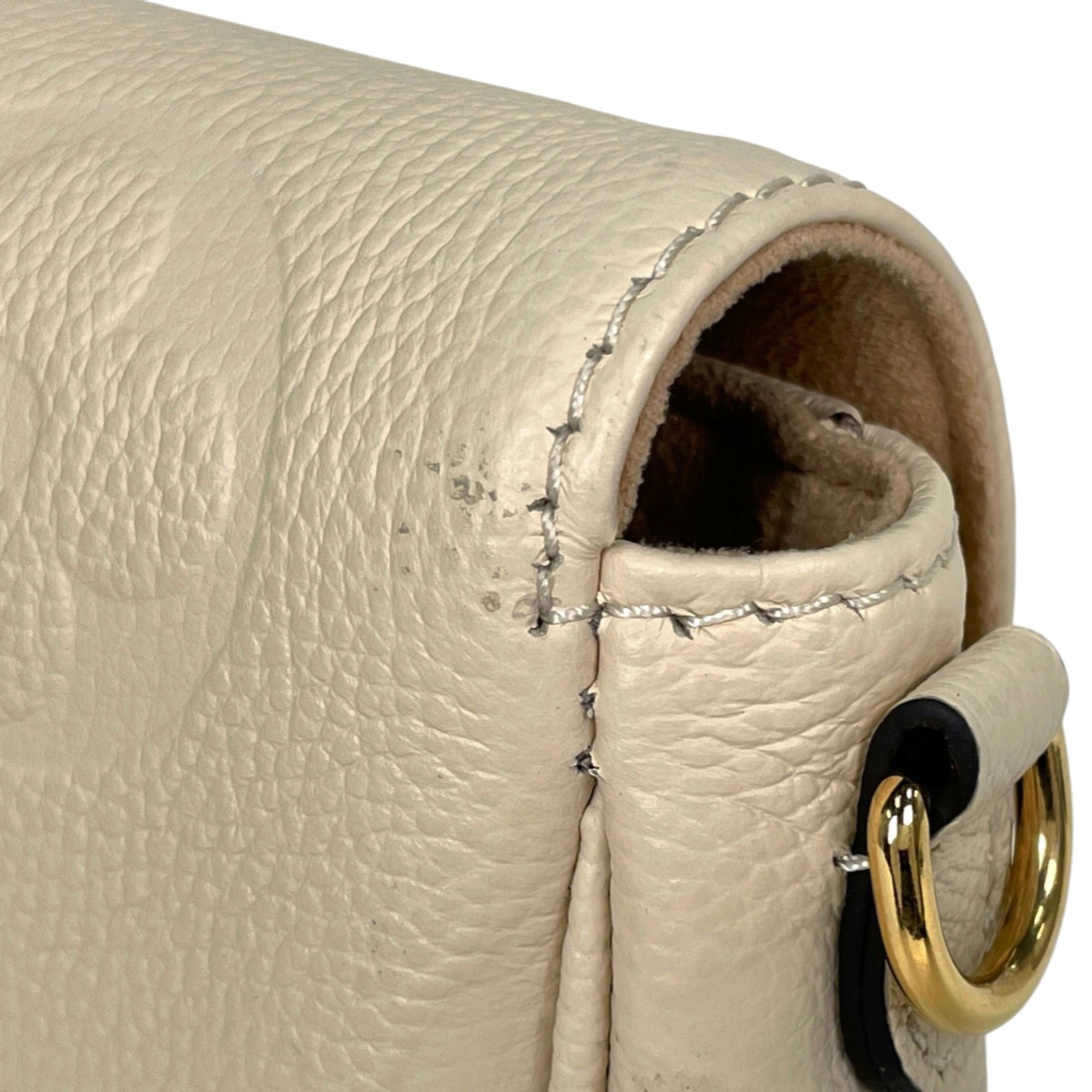 Louis Vuitton White Monogram Empreinte Shoulder Bag