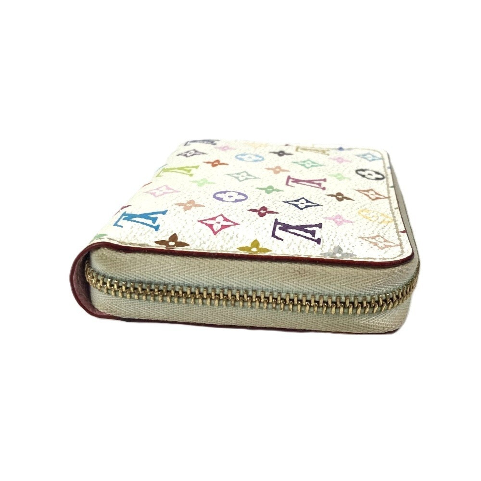 Louis Vuitton Monogram Multicolore Litchi White Monogram Multicolore Coin Purse/Coin Case