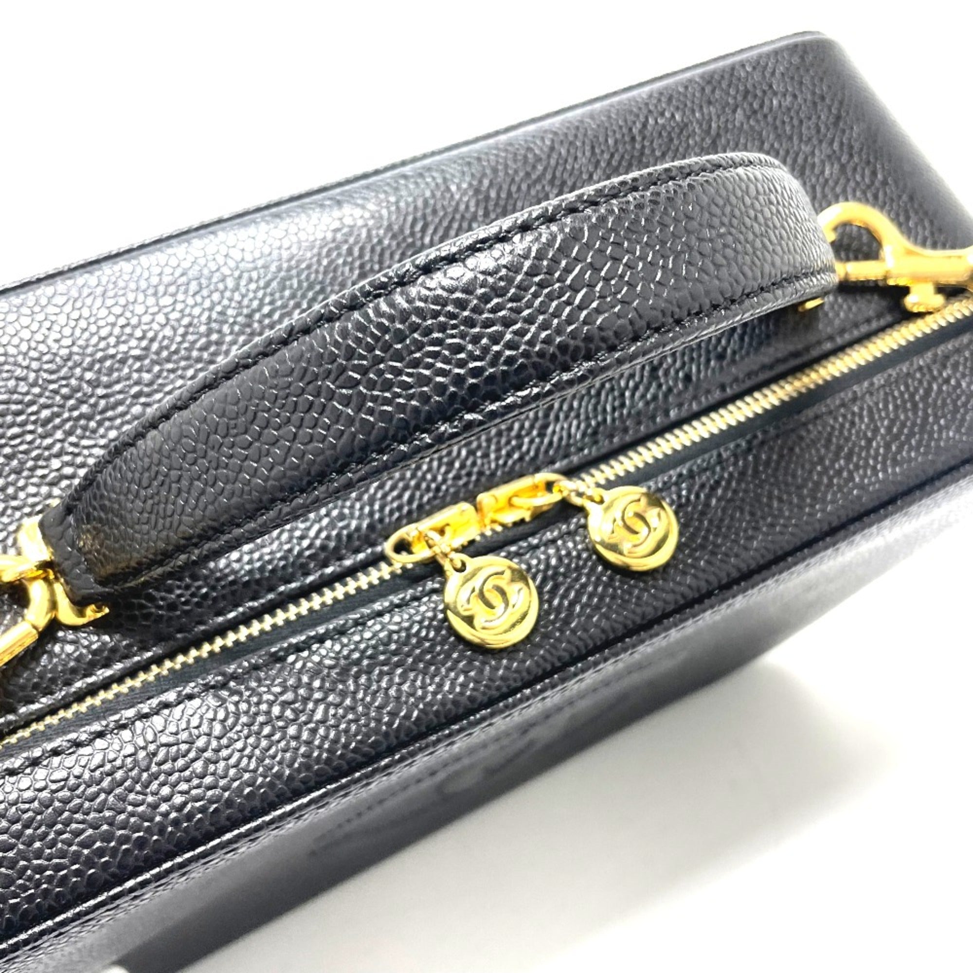 Chanel Black Leather Handbag