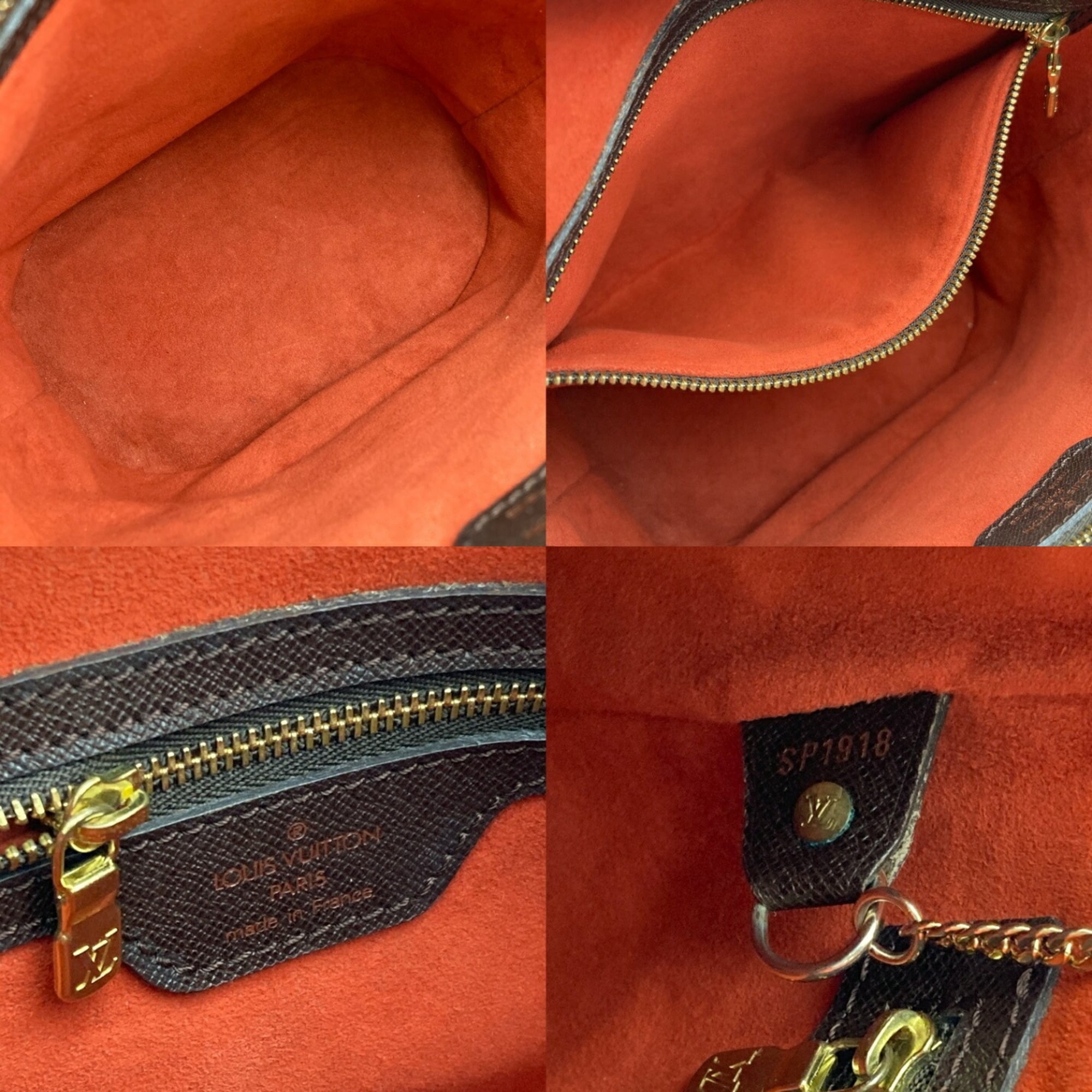 Louis Vuitton Brown Pvc Leather Tote Bag