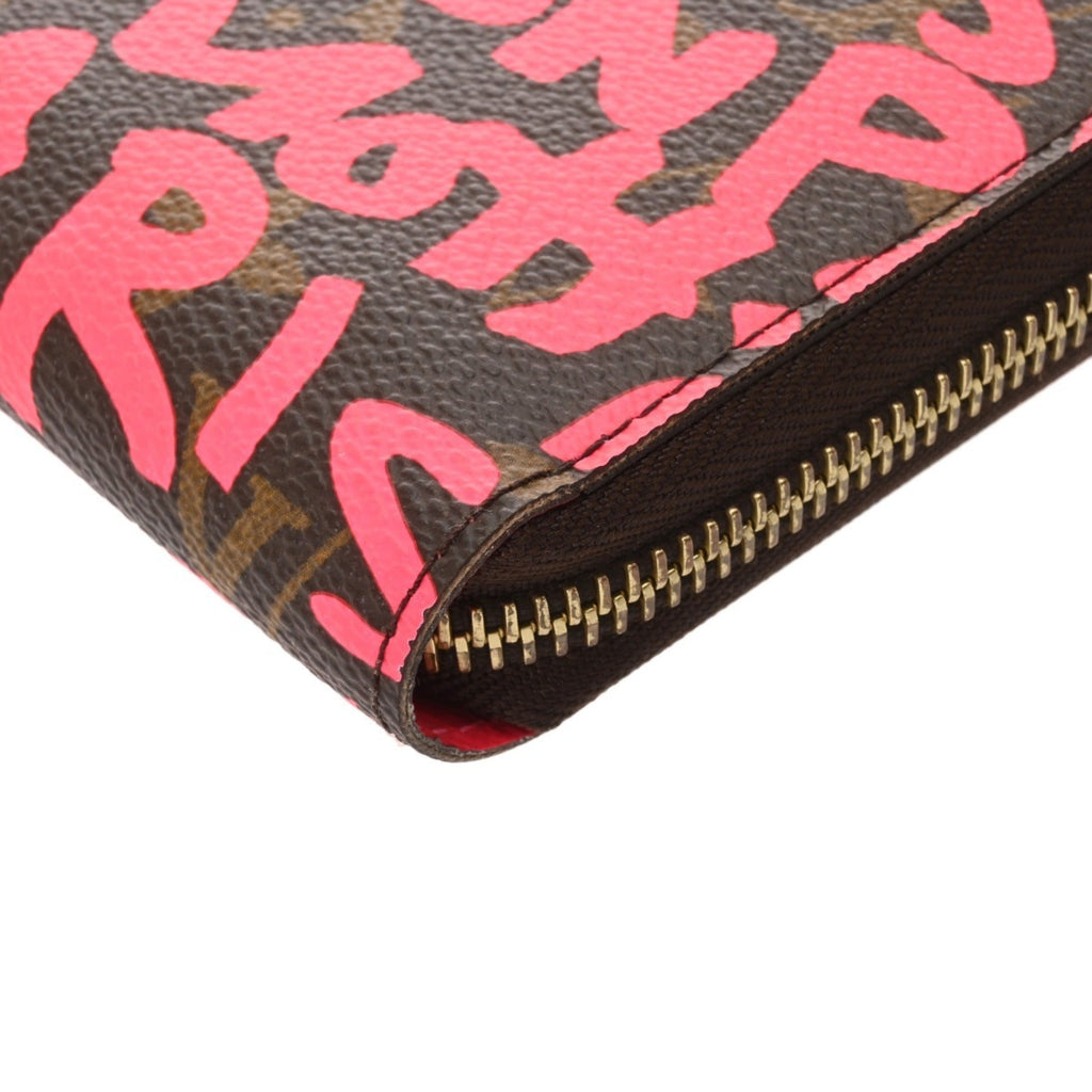 Louis Vuitton Monogram Graffiti Fuchsia Monogram Monogram Graffiti Long Bill Wallet