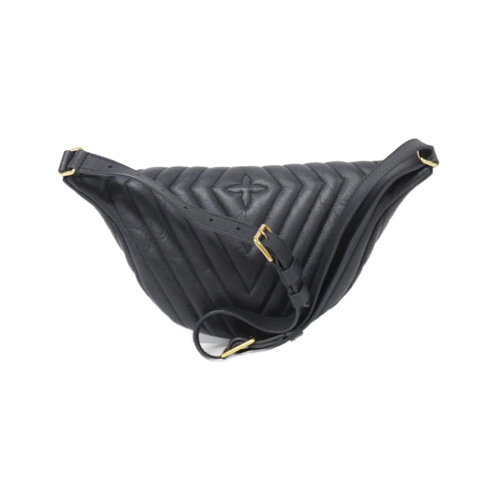 Louis Vuitton Black Leather Shoulder Bag