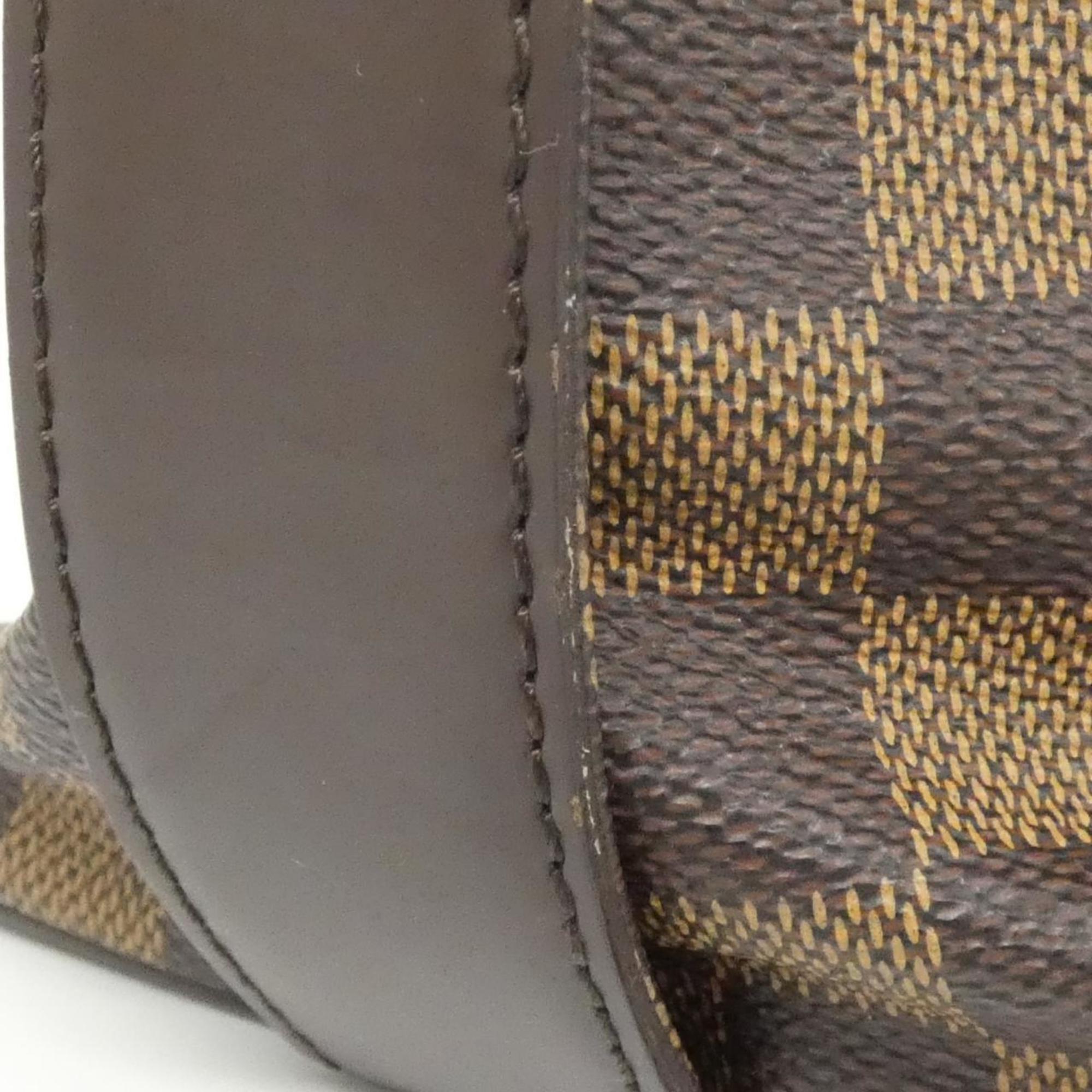 Louis Vuitton Brown Coated Canvas Shoulder Bag
