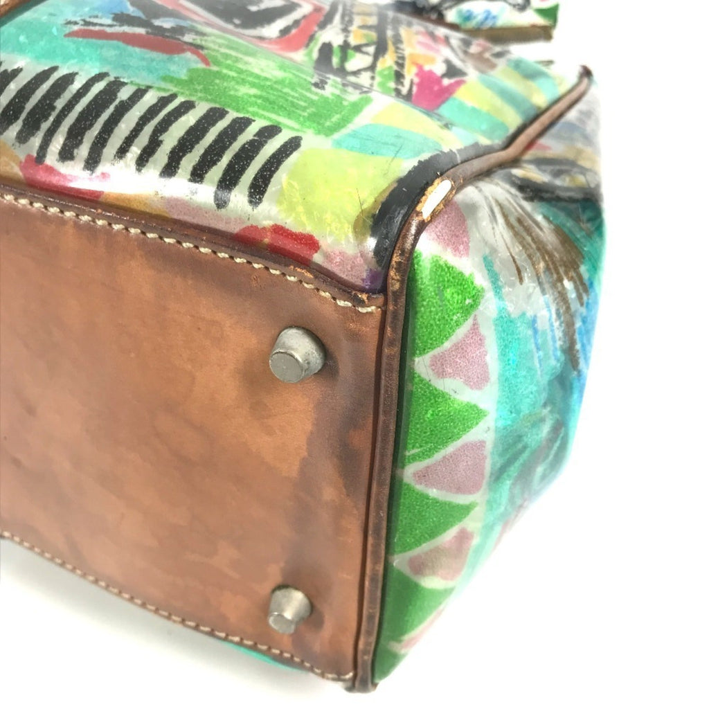 Prada Multi-Color Vinyl Shoulder Bag Tote Bag