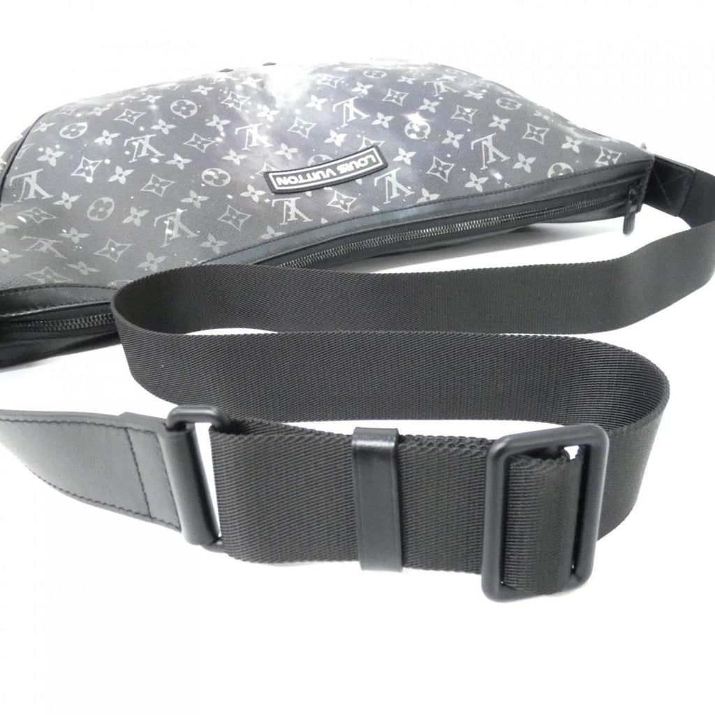 Louis Vuitton Black Silver Coated Canvas Shoulder Bag