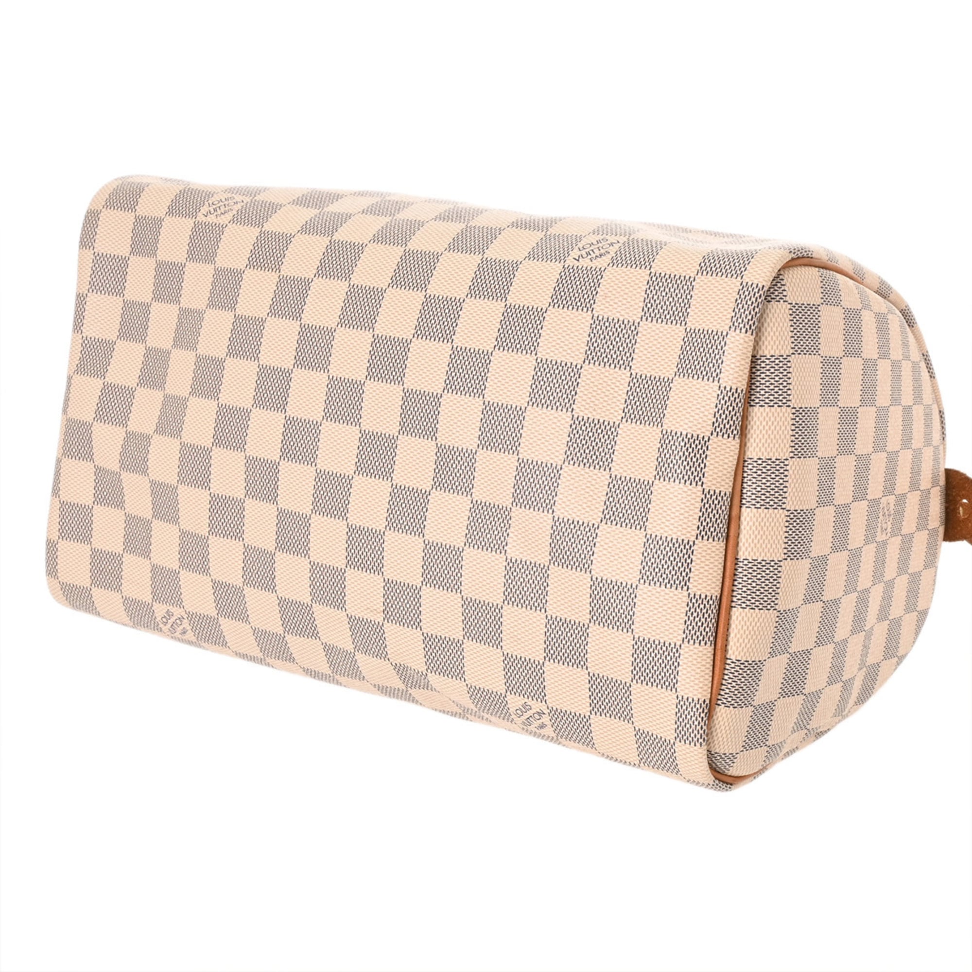Louis Vuitton White Damier Azur Canvas Handbag
