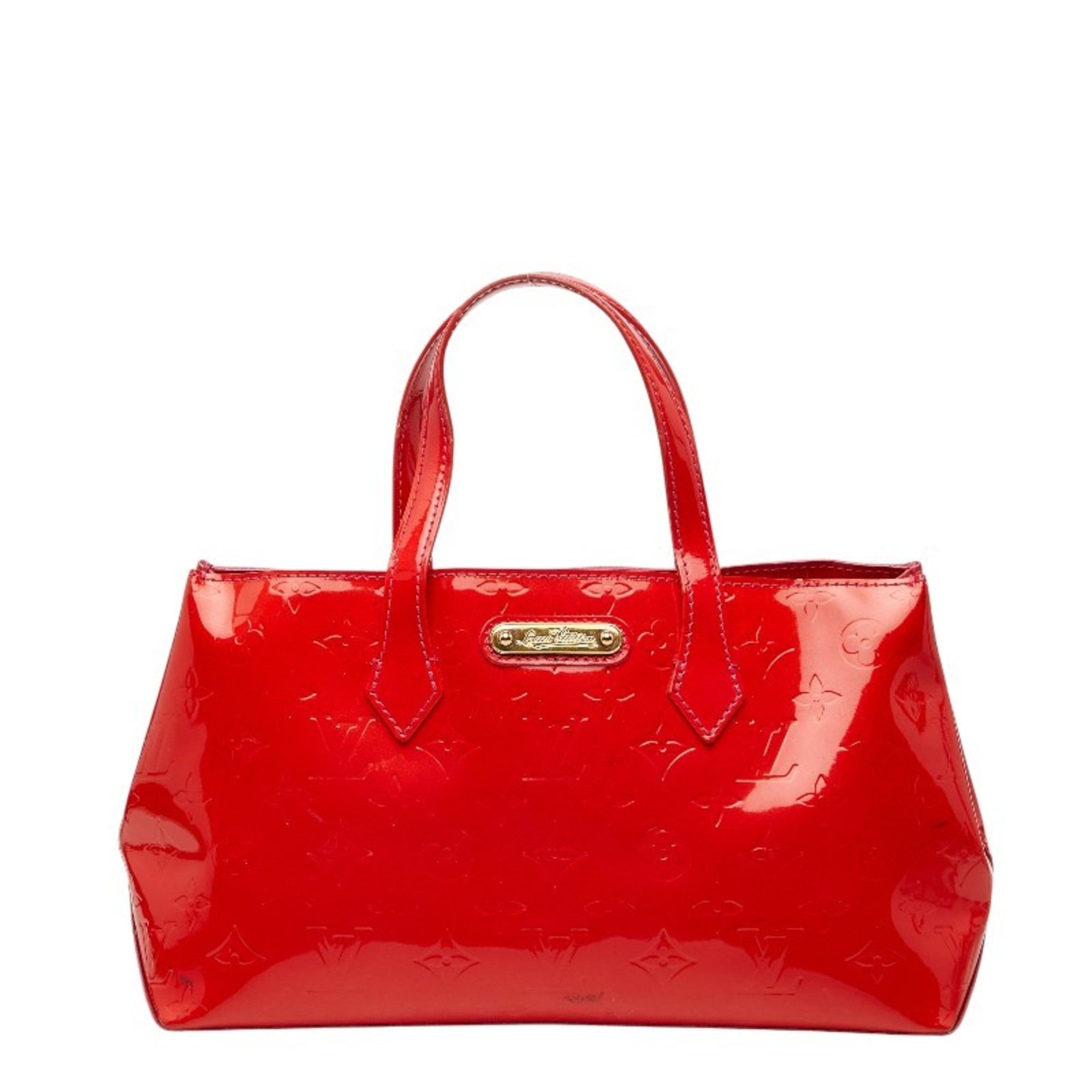 Louis Vuitton Pomme D'amour Red Color Patent Leather Handbag