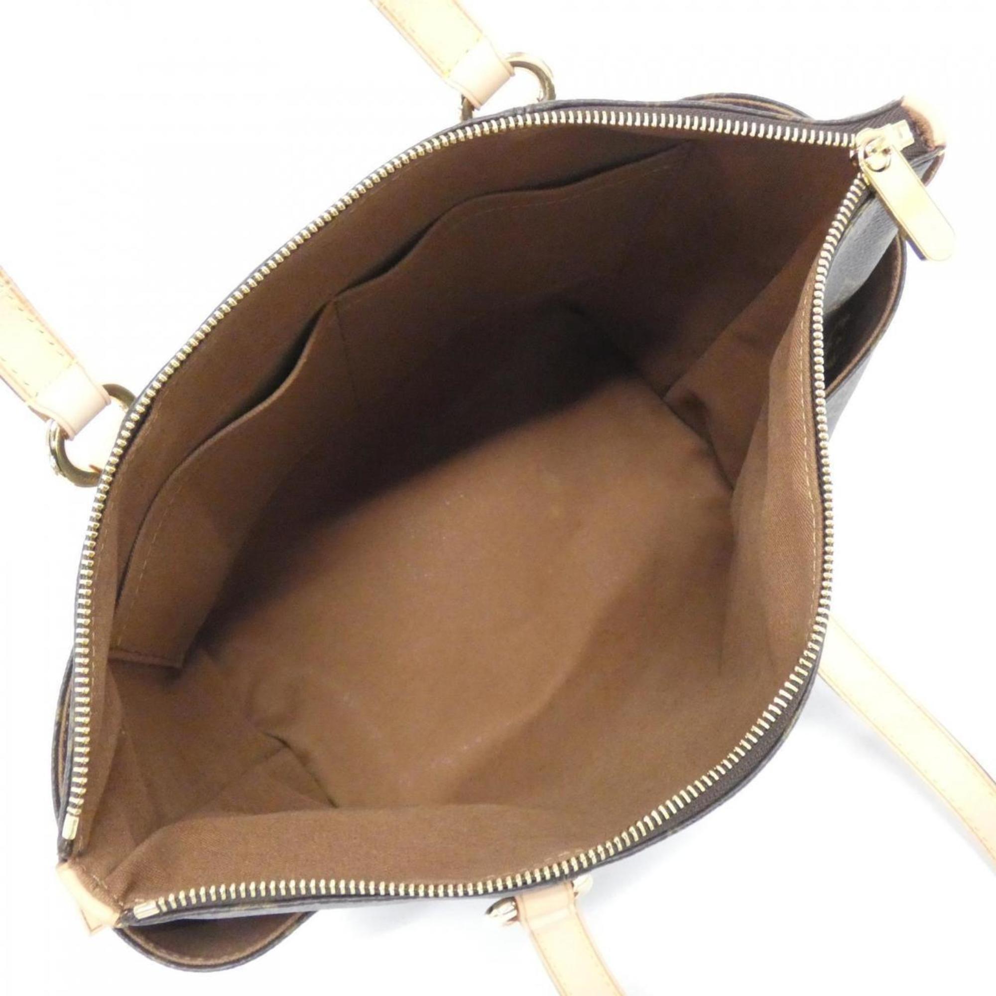 Louis Vuitton Brown Coated Canvas Handbag