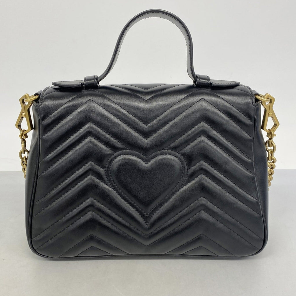 Gucci Black Leather Handbag (Pre-Owned)