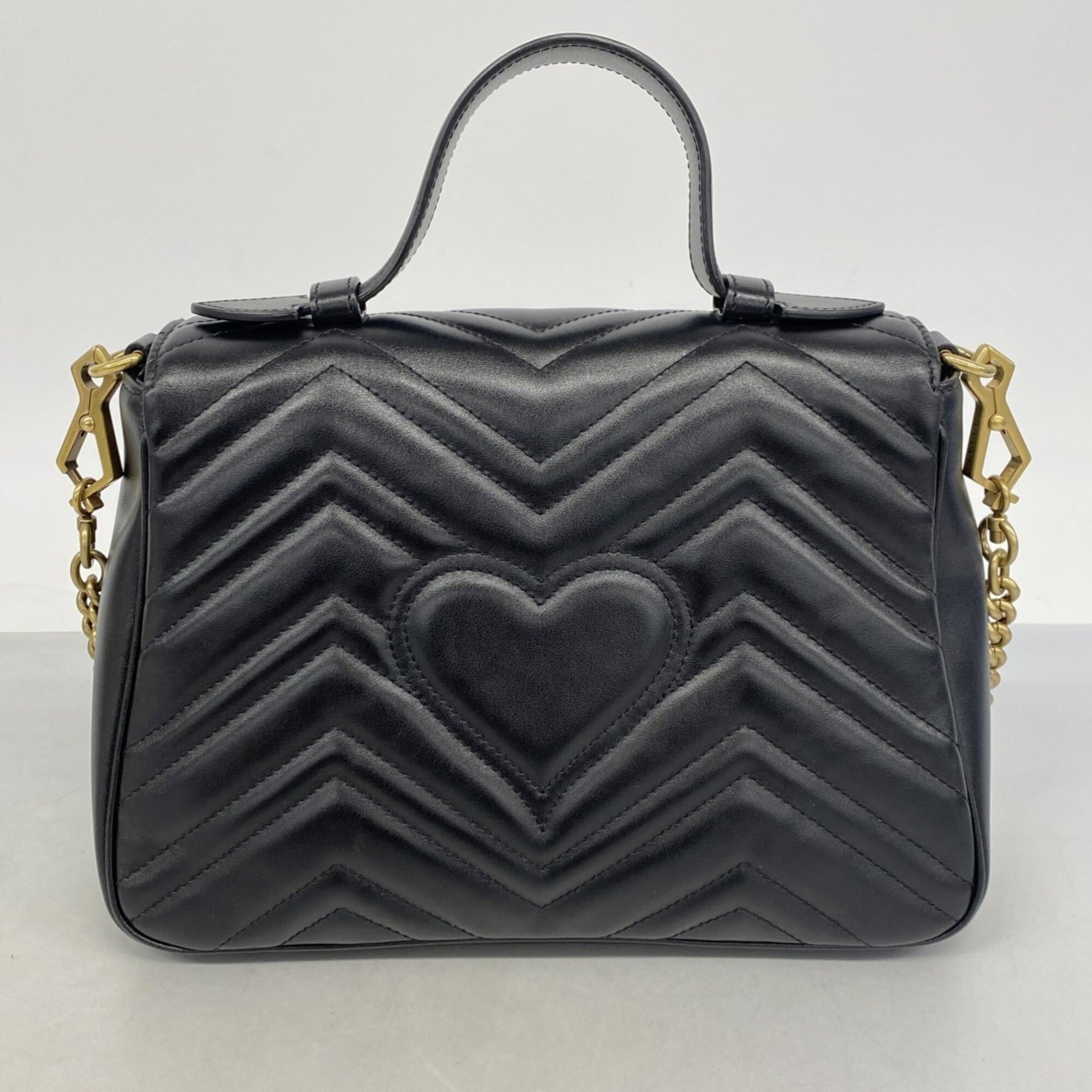 Gucci Black Leather Handbag (Pre-Owned)