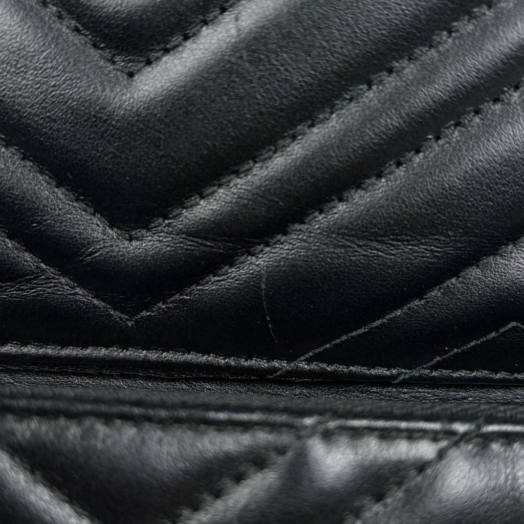 Gucci Gg Marmont Black Leather Backpack (Pre-Owned)