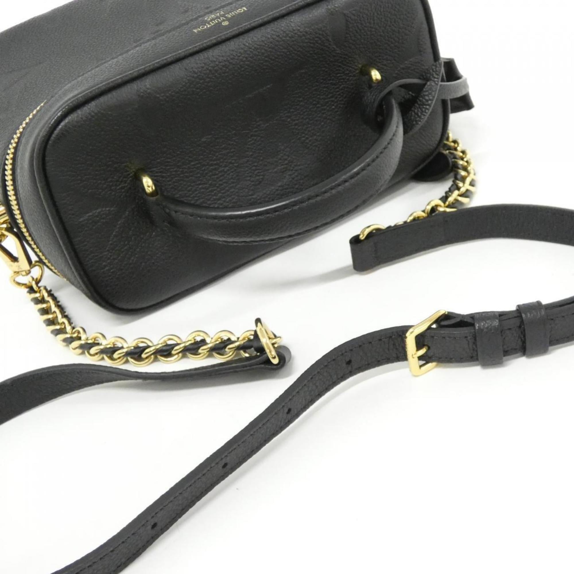 Louis Vuitton Black Leather Handbag