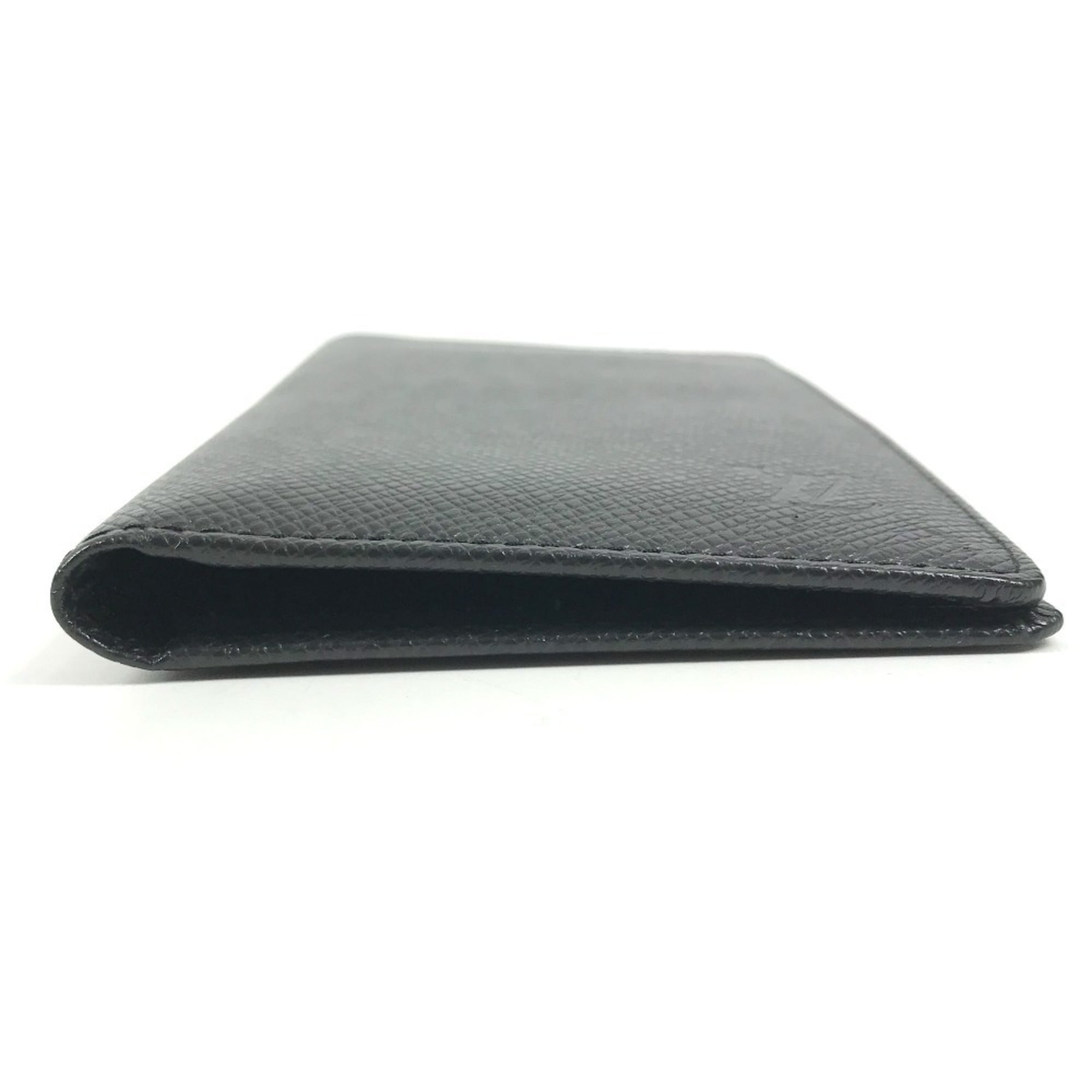 Louis Vuitton Taiga Ardoise Black Taiga Leather Long Wallet
