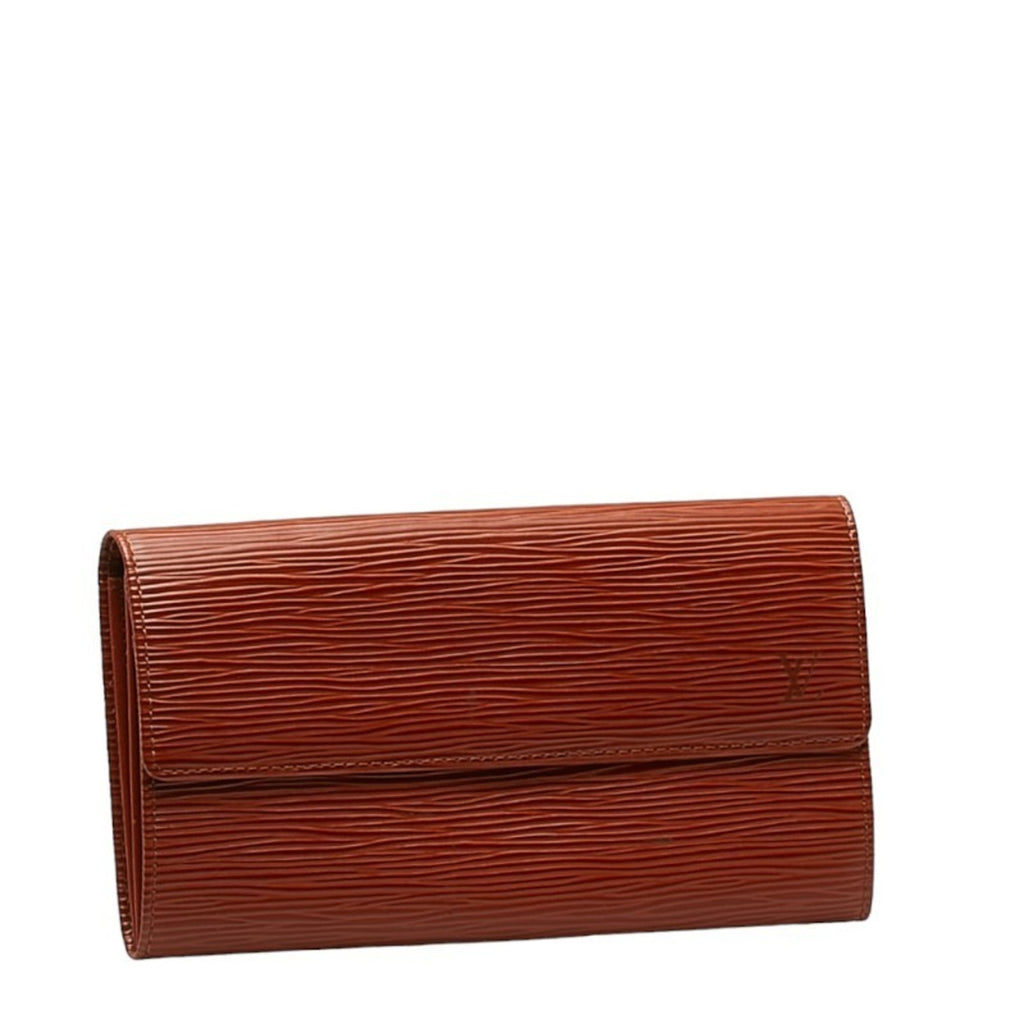 Louis Vuitton Epi Kenyan Brown Epi Leather Long Wallet