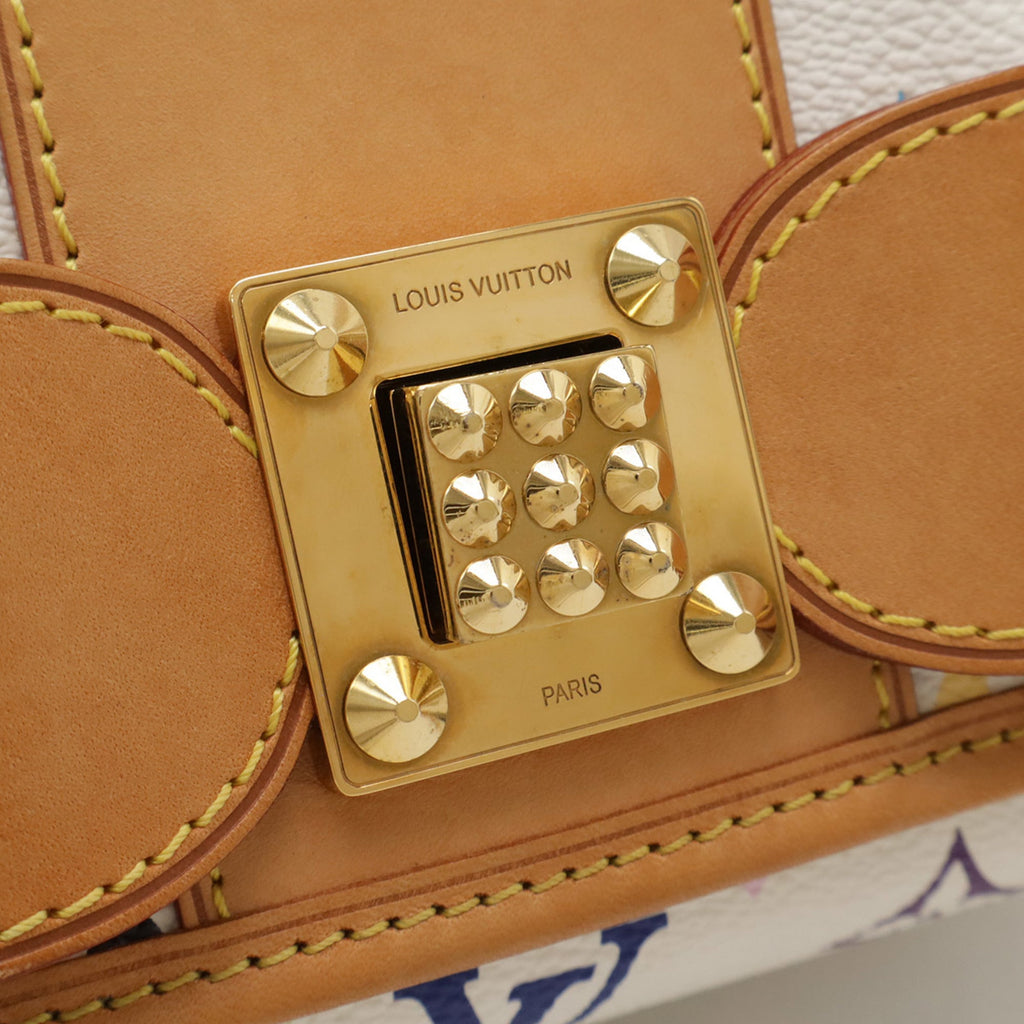 Louis Vuitton Blanc Monogram Multi-Color White Yellow Monogram Multicolore Shoulder Bag