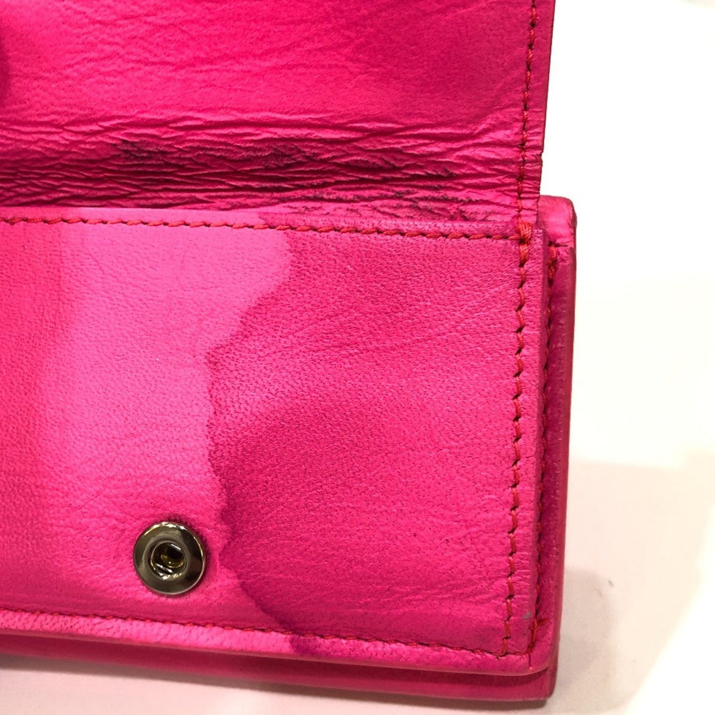 Balenciaga Pink Leather Wallet (Tri-Fold)