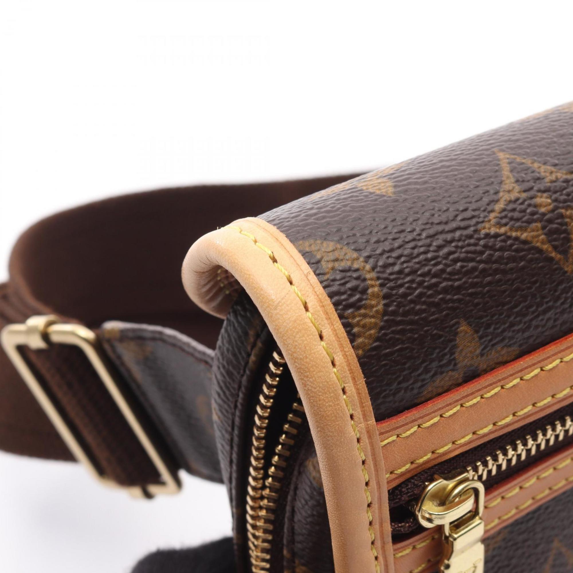 Louis Vuitton Brown Coated Canvas Pvc Monogram Leather Fanny Pack Sling Bag