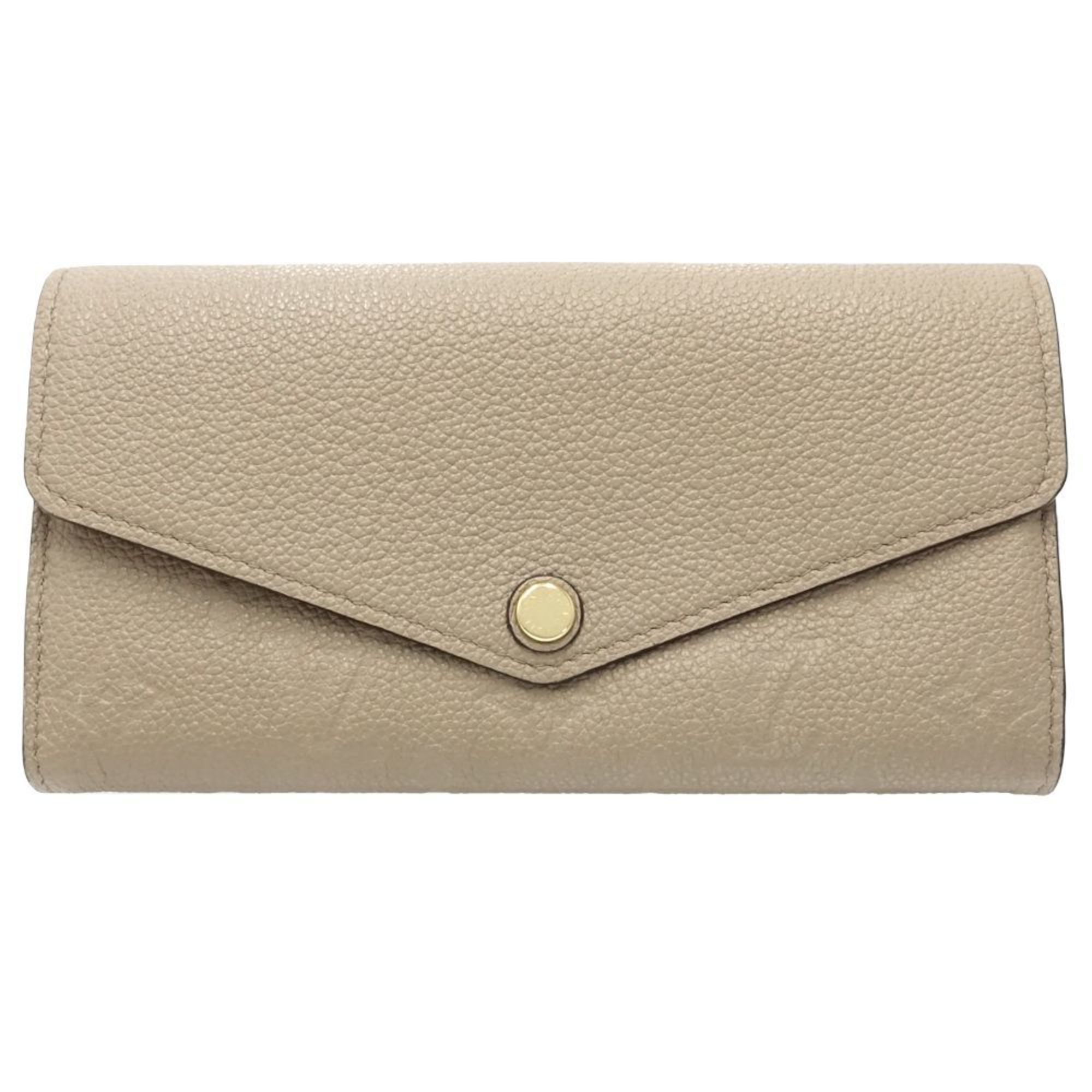 Louis Vuitton Tourterelle Leather Long Wallet