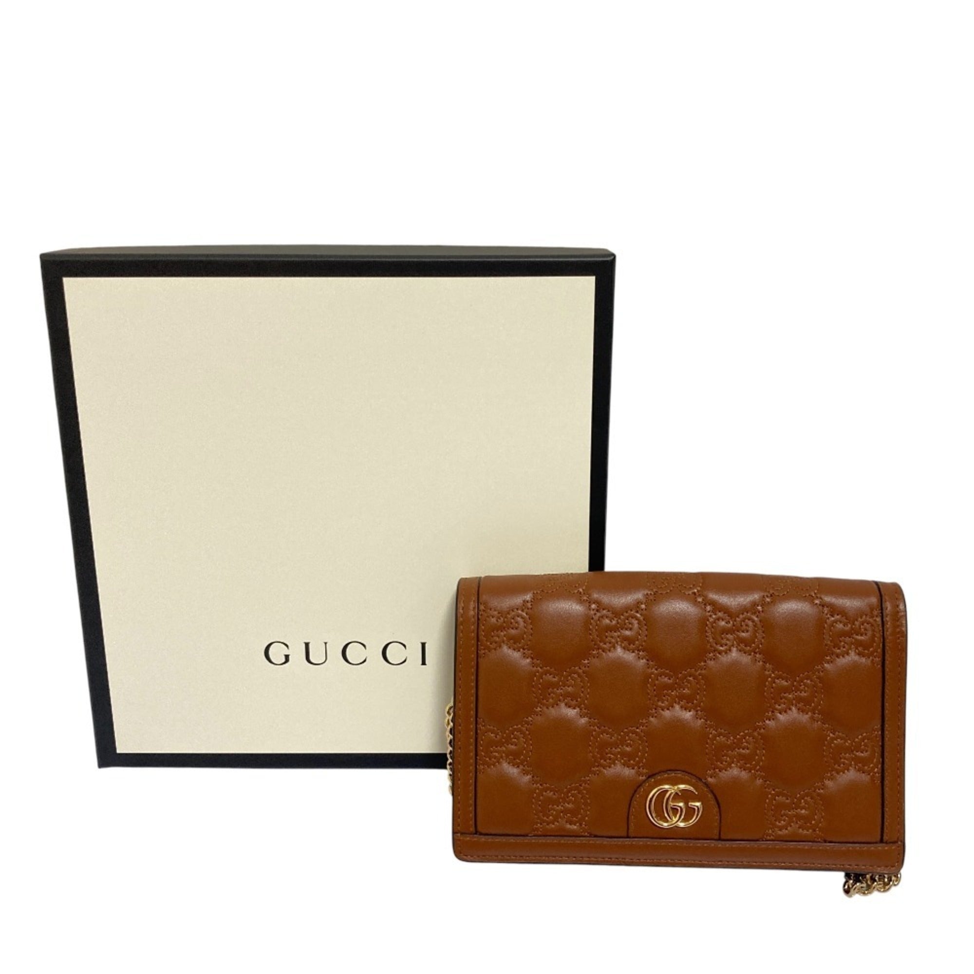 Gucci Brown Leather Shoulder Bag (Pre-Owned)