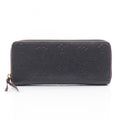 Louis Vuitton Marine Rouge Navy Monogram Empreinte Long Wallet