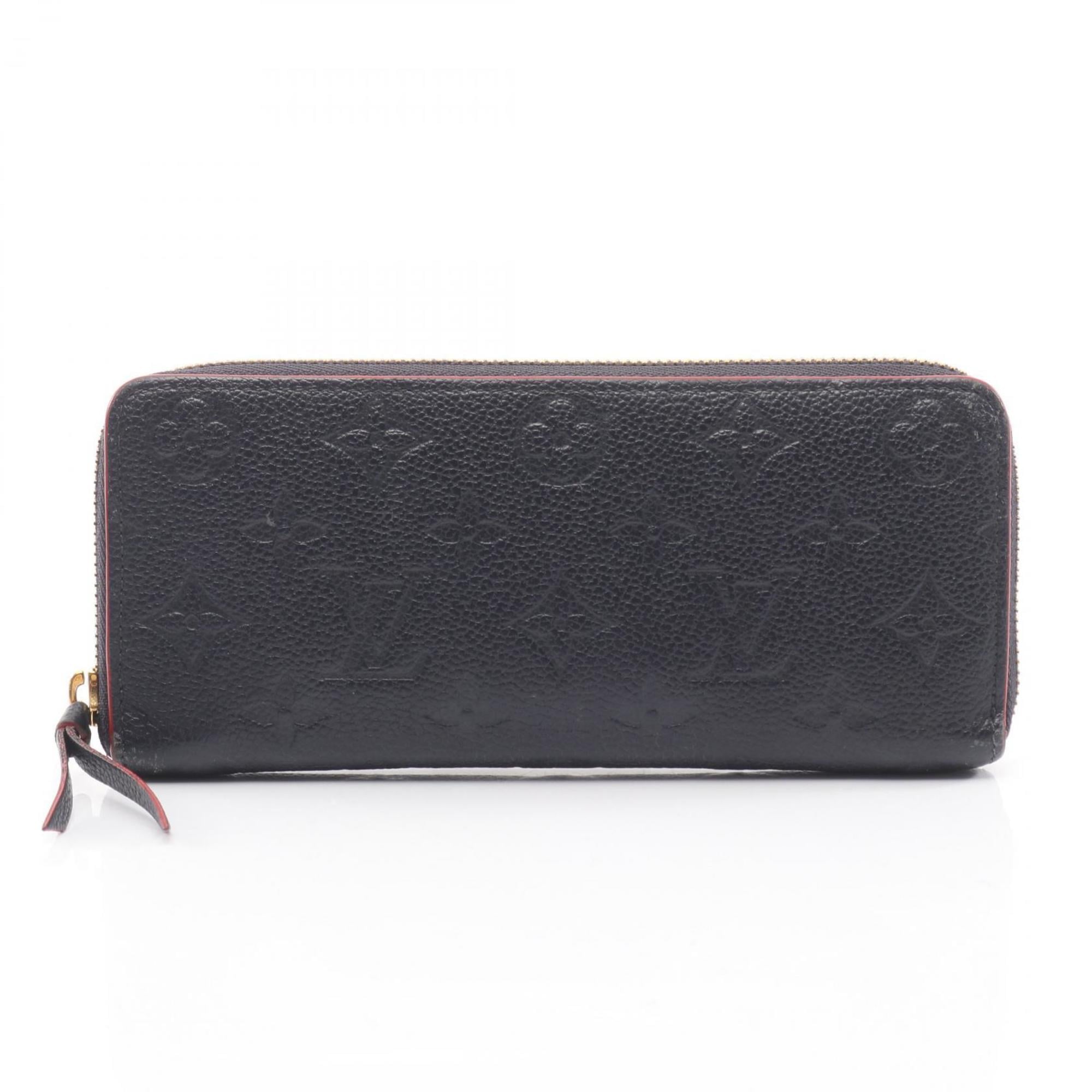 Louis Vuitton Marine Rouge Navy Monogram Empreinte Long Wallet