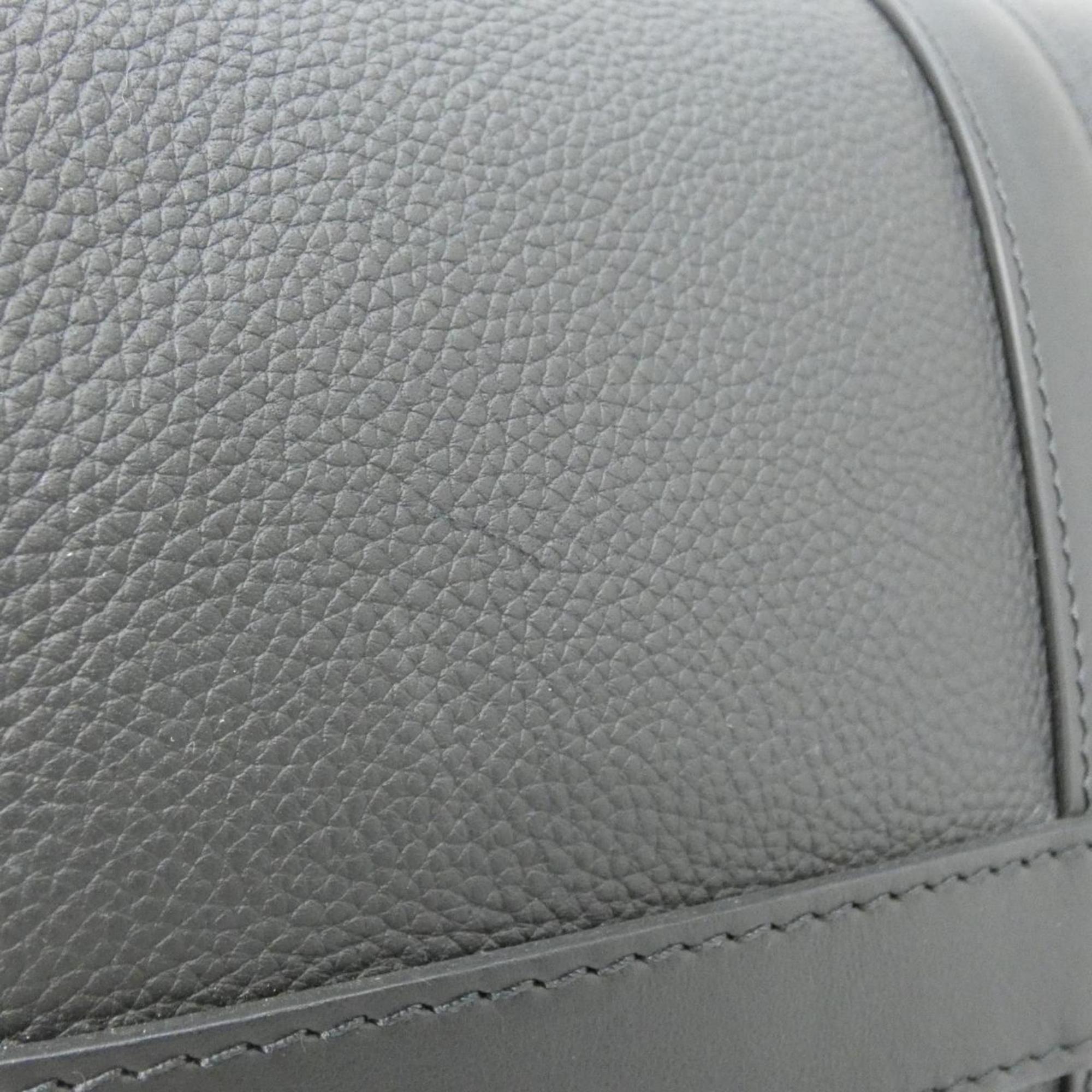 Louis Vuitton Black Leather Boston Bag