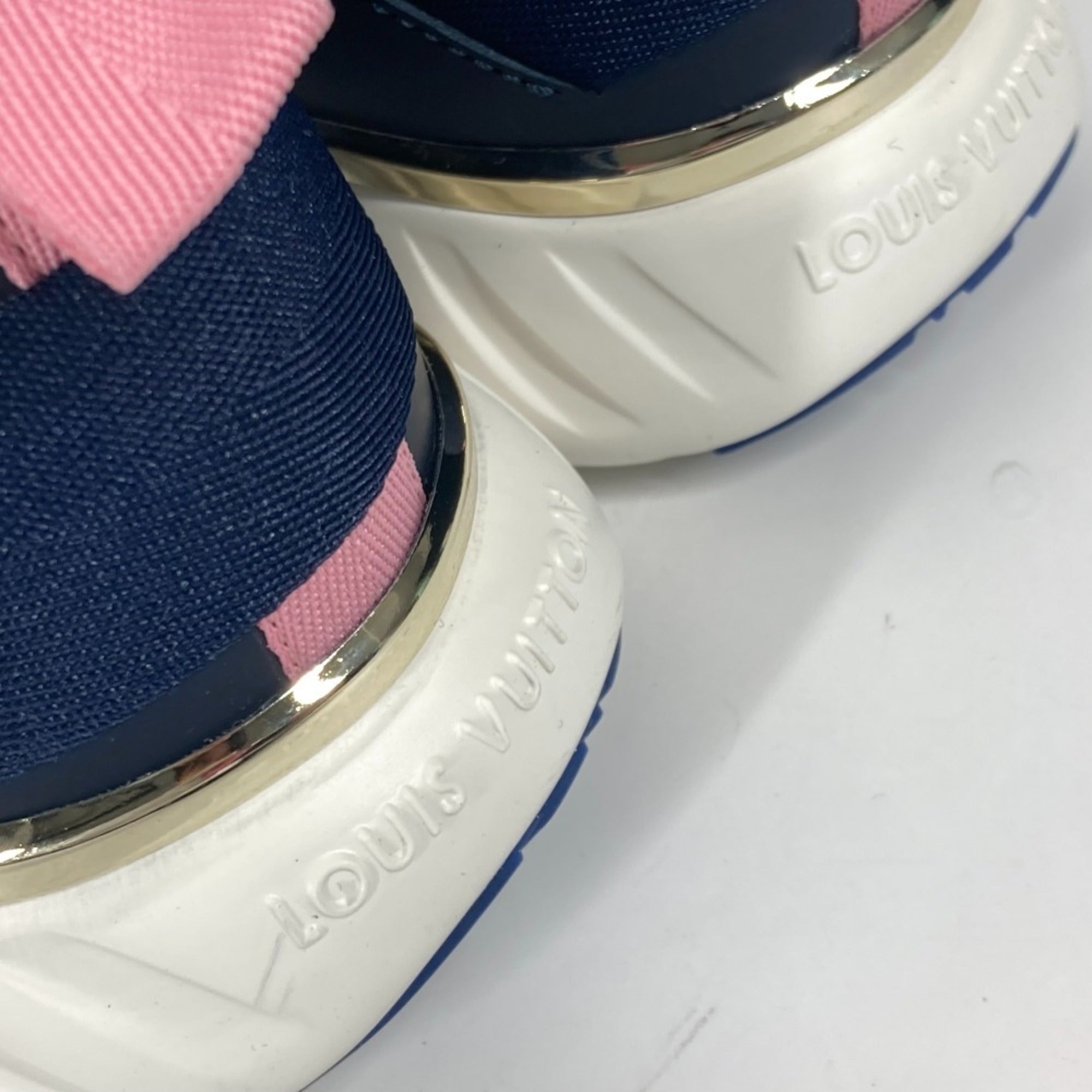 Louis Vuitton Blue Pink Sneakers