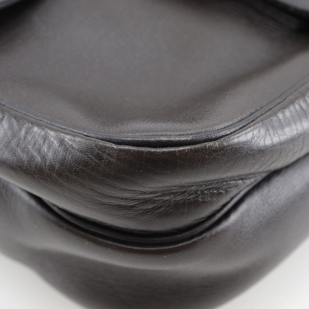 Louis Vuitton Brown Coffee Leather Shoulder Bag