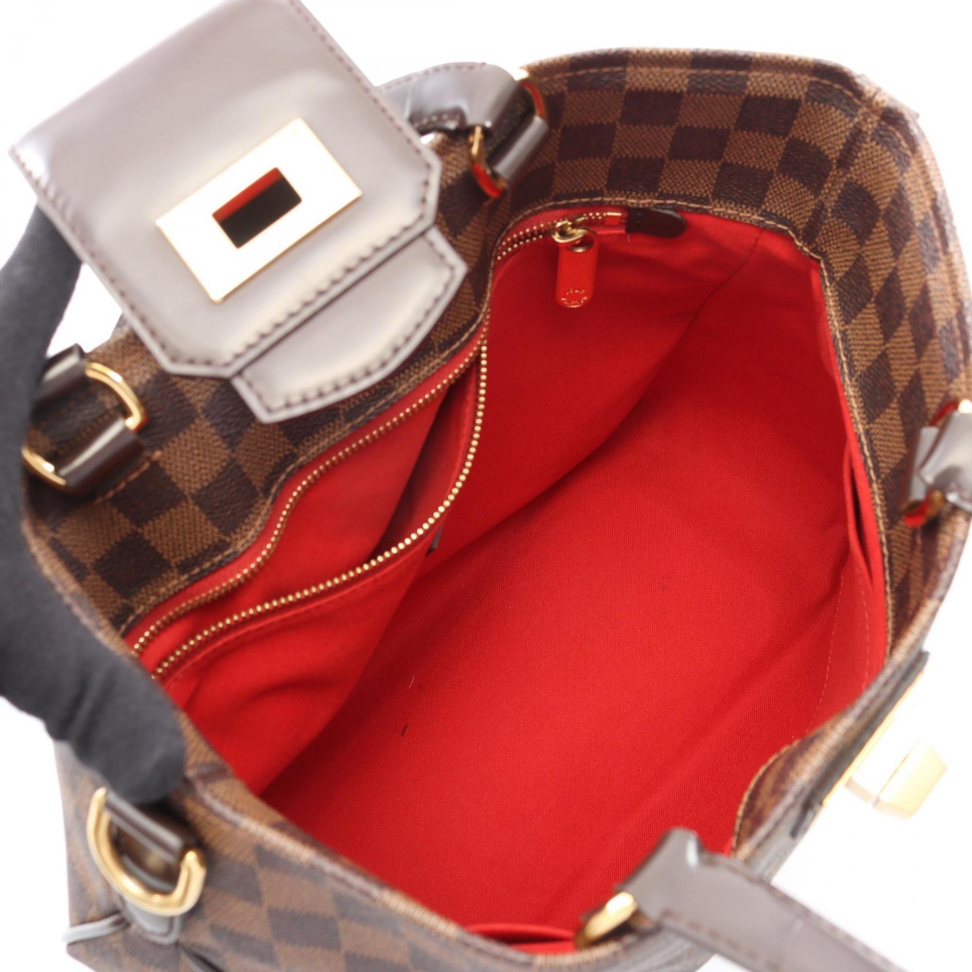 Louis Vuitton Brown Damier Canvas Rose Coated Canvas Handbag