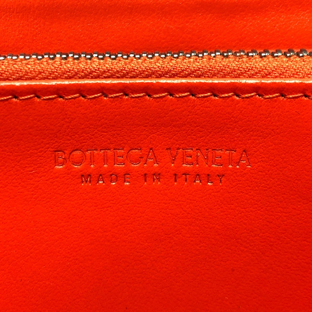 Bottega Veneta Orange Leather Long Wallet (Bi-Fold)