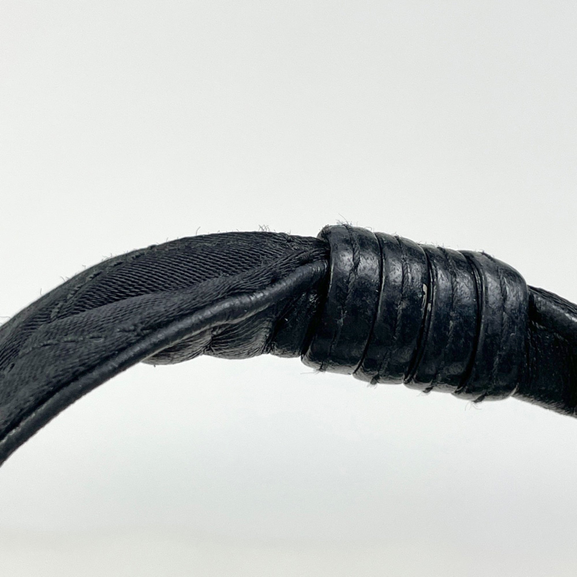 Chanel Matelasse Black Fabric Leather Shoulder Bag