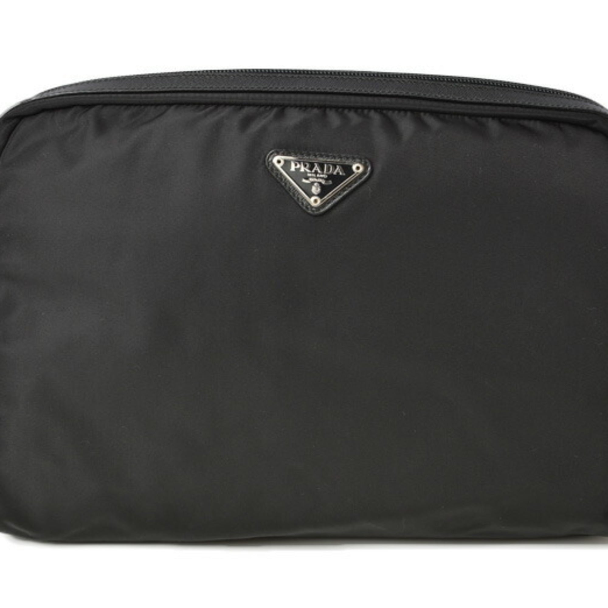 Prada Black Vela Nylon Pouch