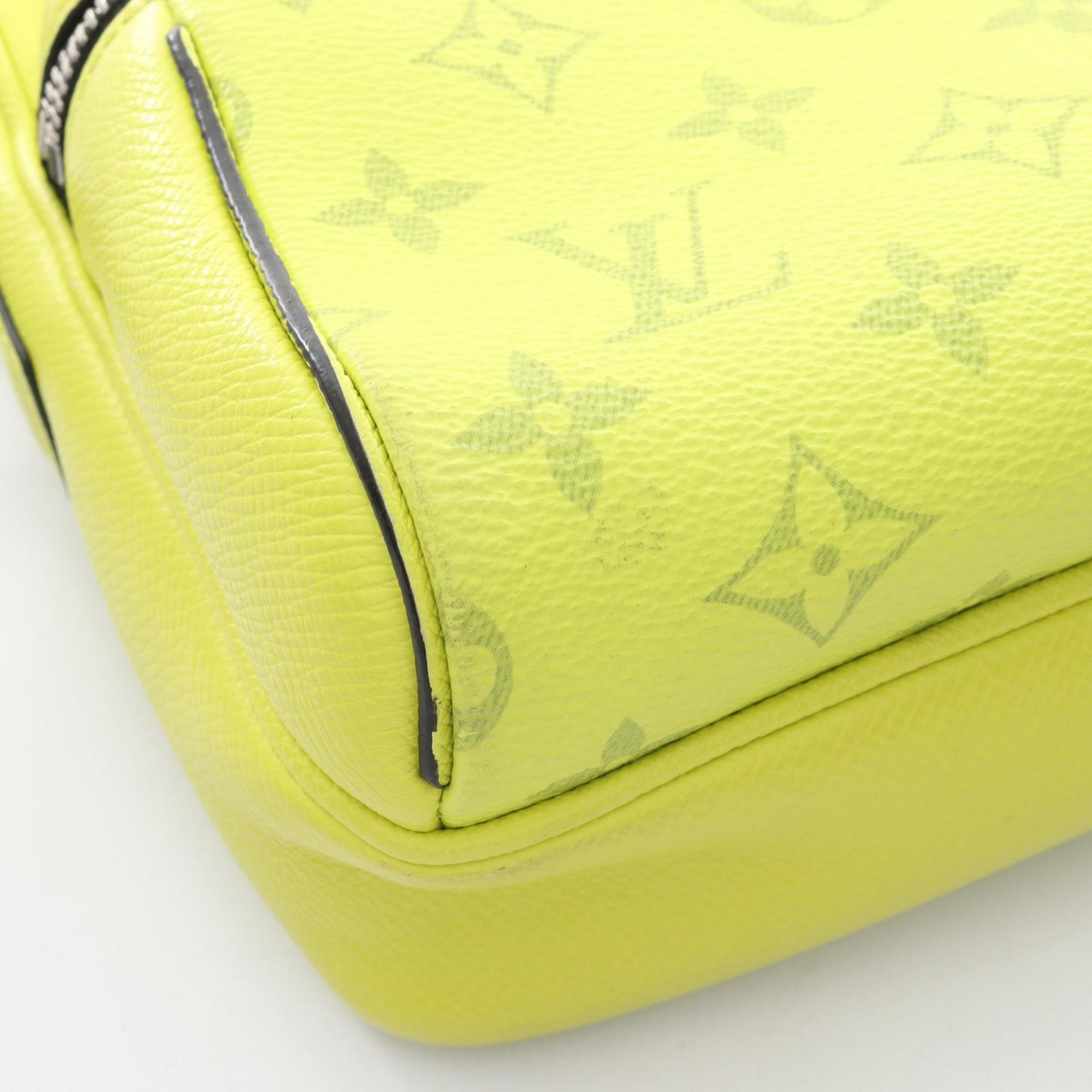 Louis Vuitton Jaune Yellow Coated Canvas Leather Shoulder Bag