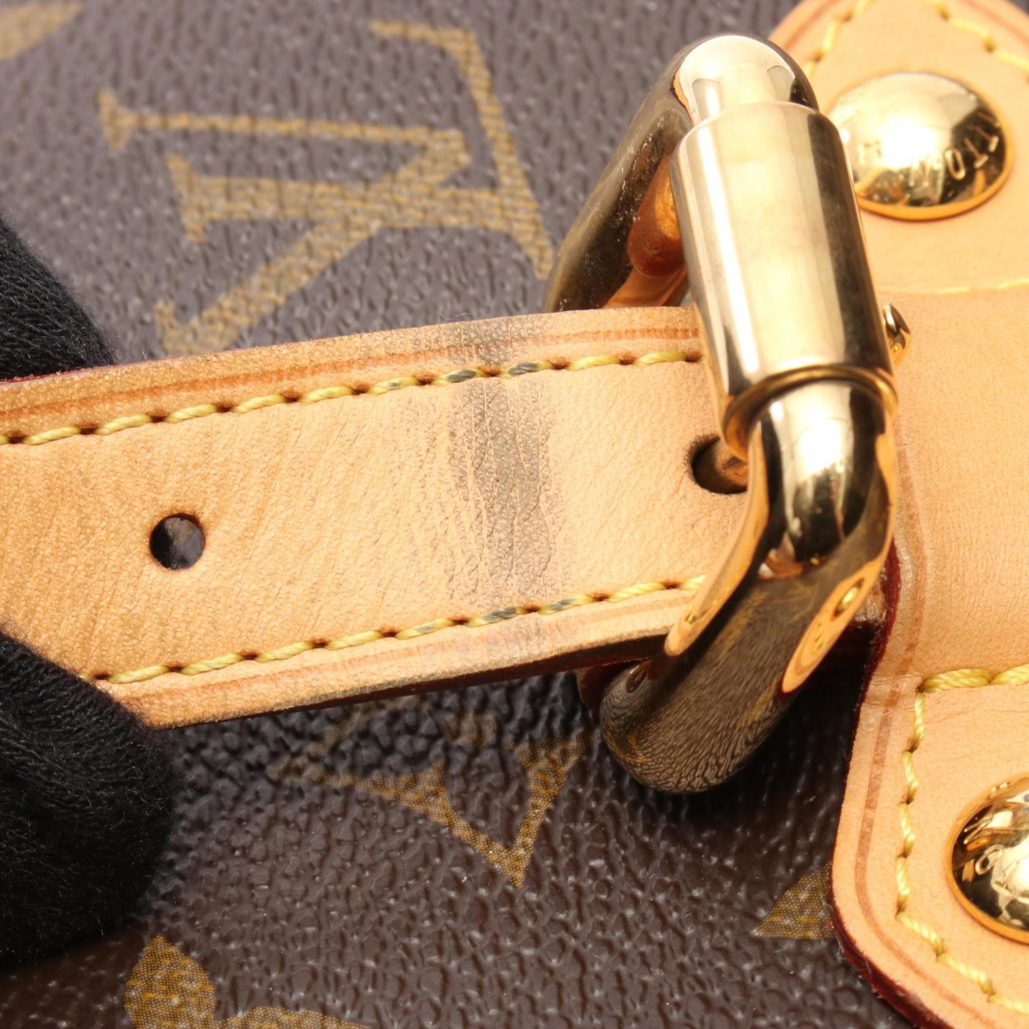 Louis Vuitton Brown Coated Canvas Shoulder Bag