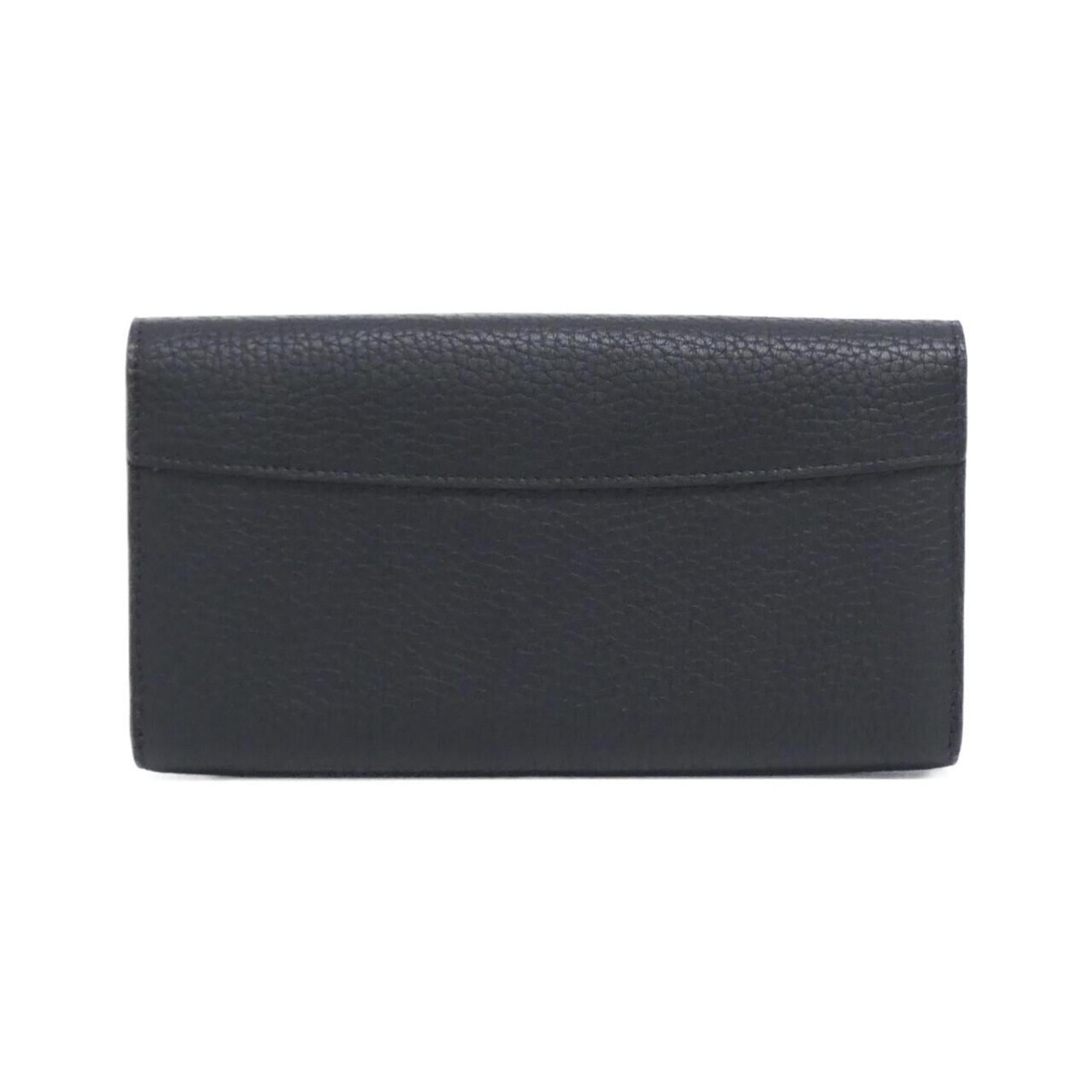 Louis Vuitton Taurillon Black Leather Long Wallet