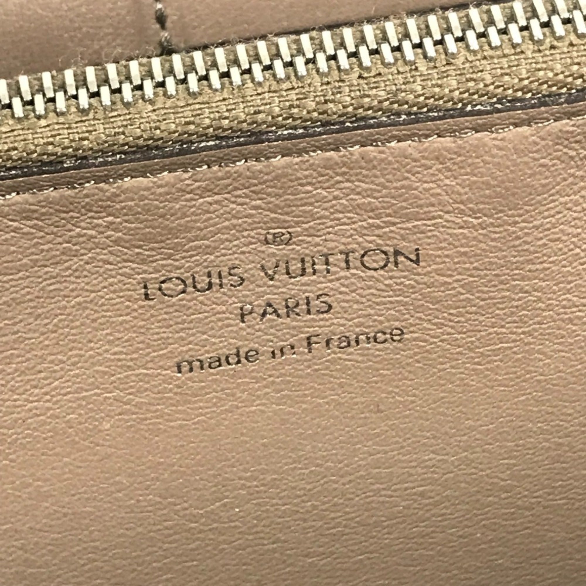 Louis Vuitton Black Leather Long Wallet