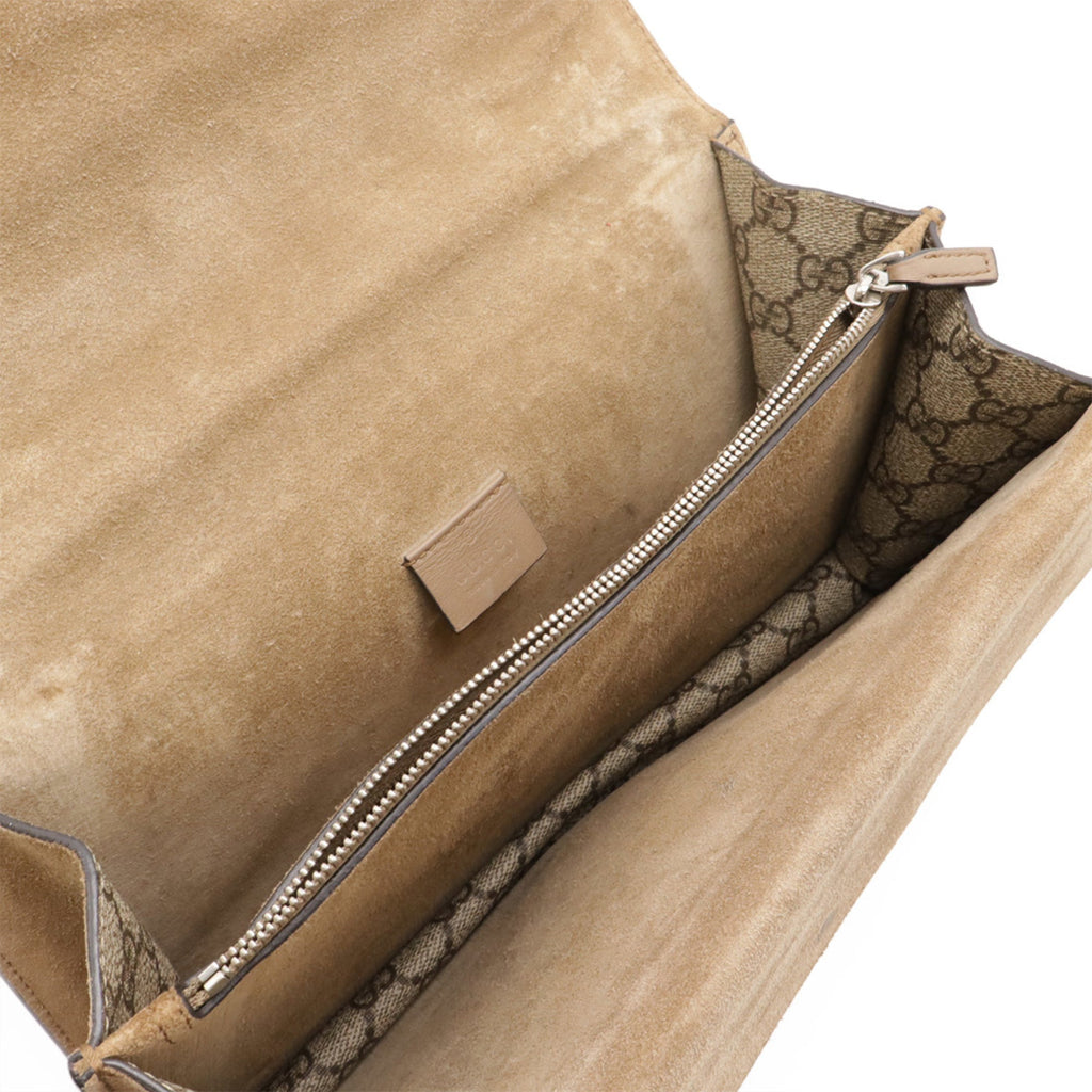 Gucci Beige Gg Supreme Shoulder Bag (Pre-Owned)