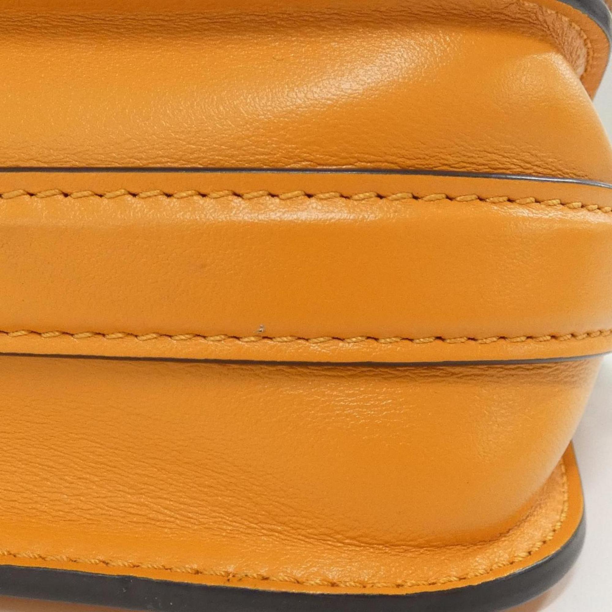 Louis Vuitton Orange Leather Shoulder Bag