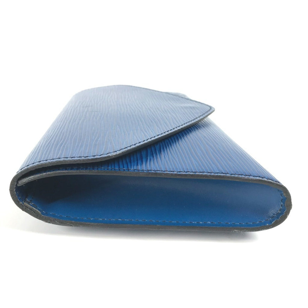 Louis Vuitton Blue Galle Toledo Blue Epi Leather Clutch Bag Pouch
