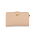 Prada Beige Leather Wallet (Bi-Fold)