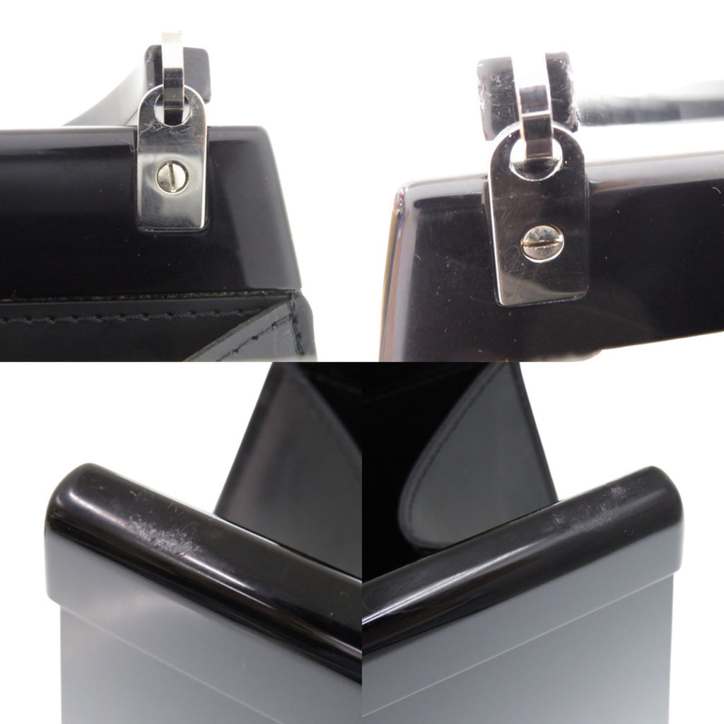 Louis Vuitton Black Plastic Leather Handbag