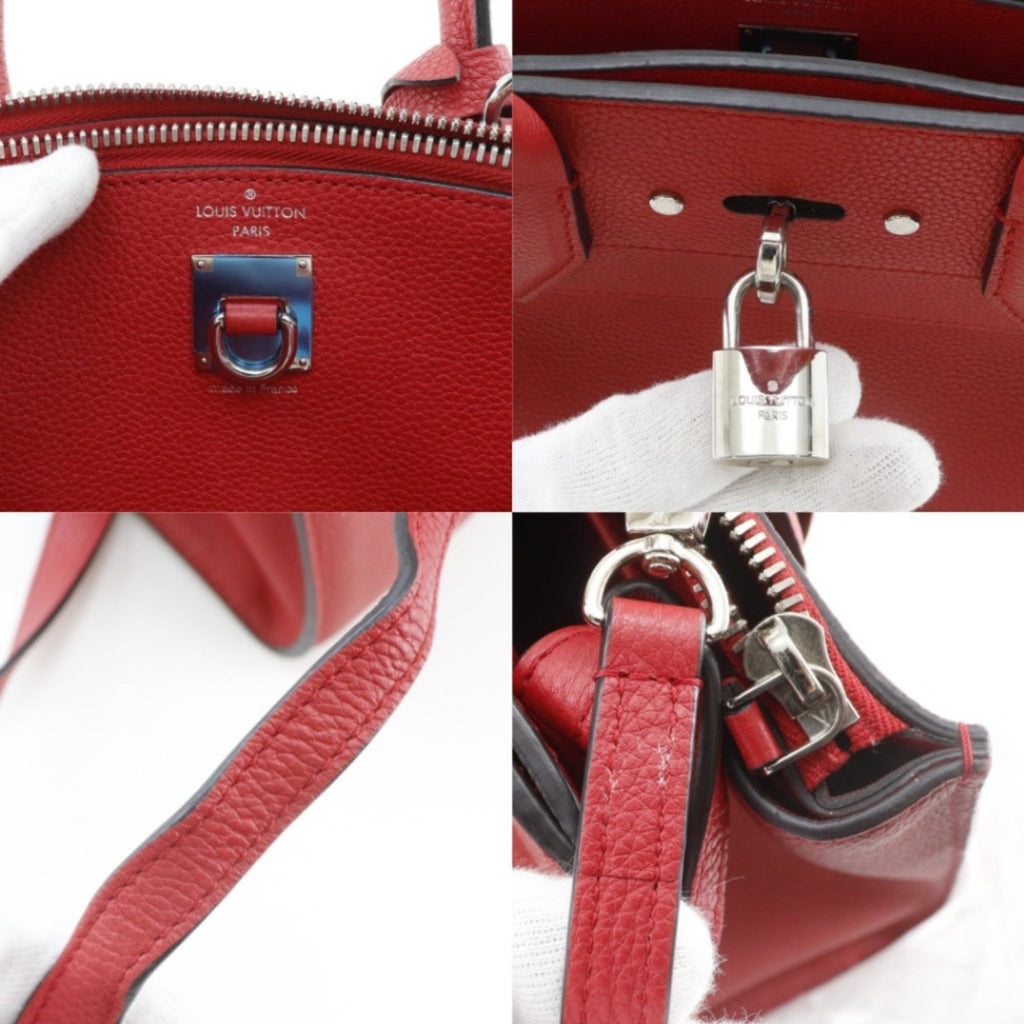 Louis Vuitton Red Color Rouge Leather Handbag Shoulder Bag