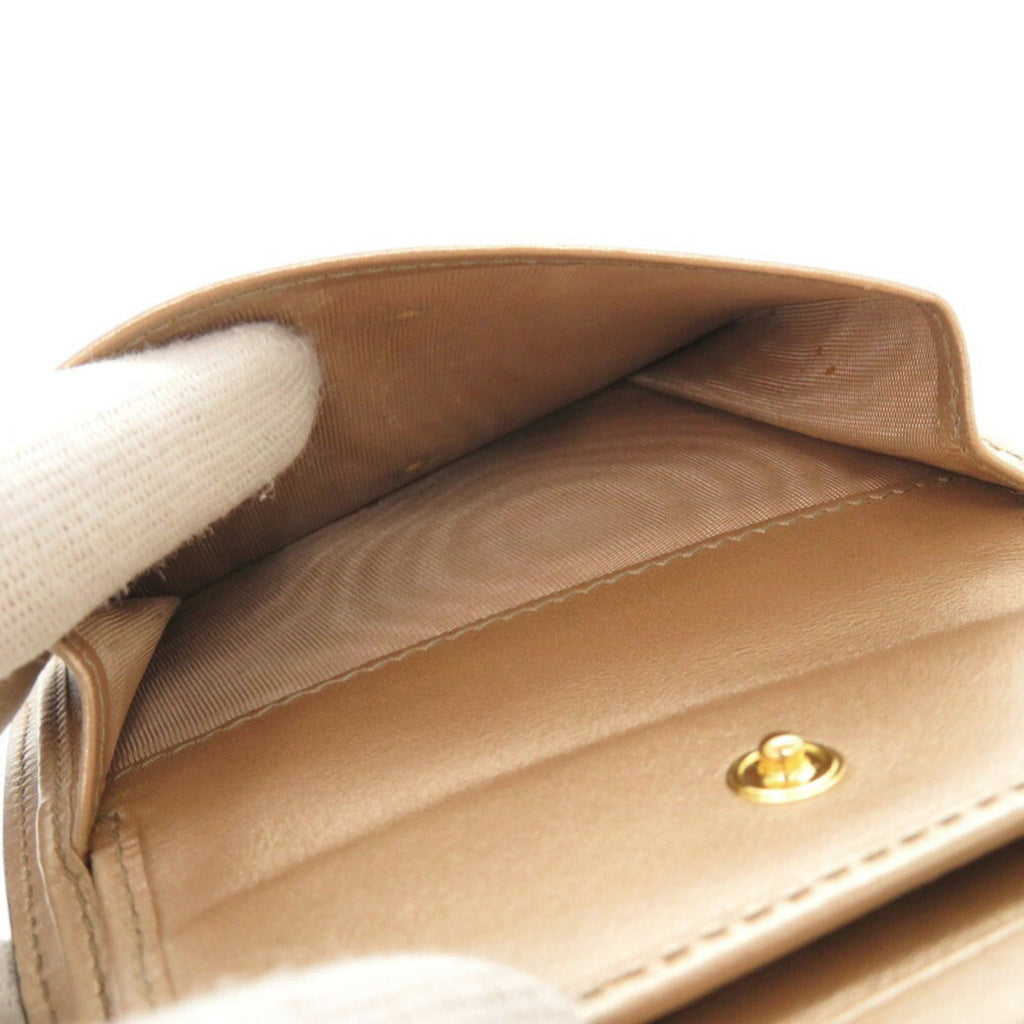 Prada Gold Saffiano Wallet (Bi-Fold)