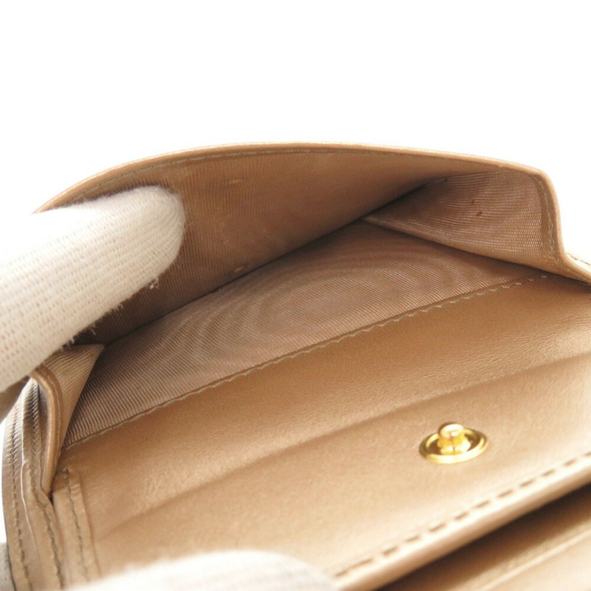 Prada Gold Saffiano Wallet (Bi-Fold)