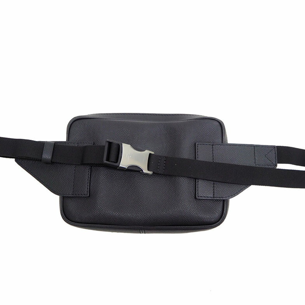 Louis Vuitton Bumback Outdoor Body Bag Taiga Black M33438 Waist Pouch Men's