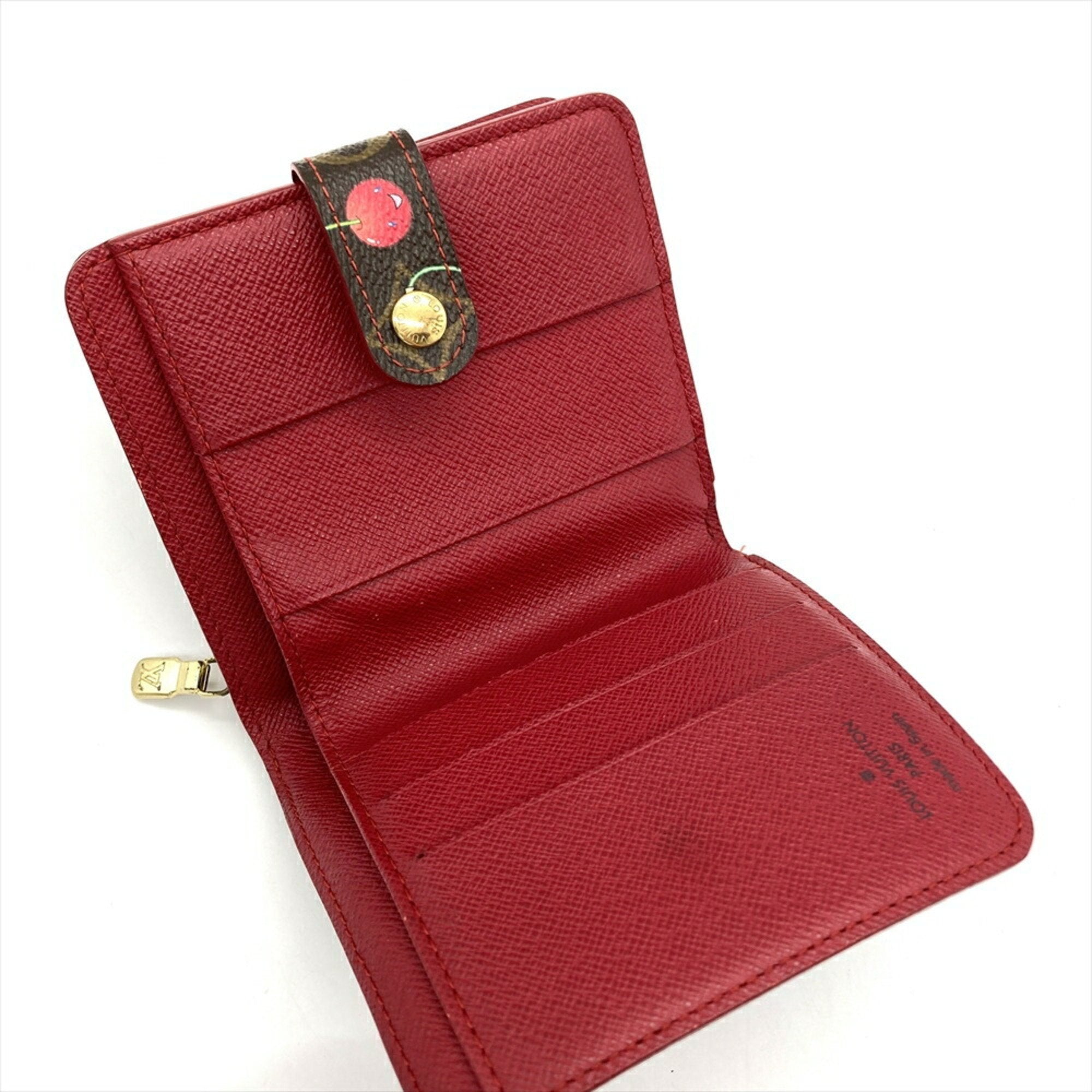 Louis Vuitton Brown Monogram Cherry Leather Wallet