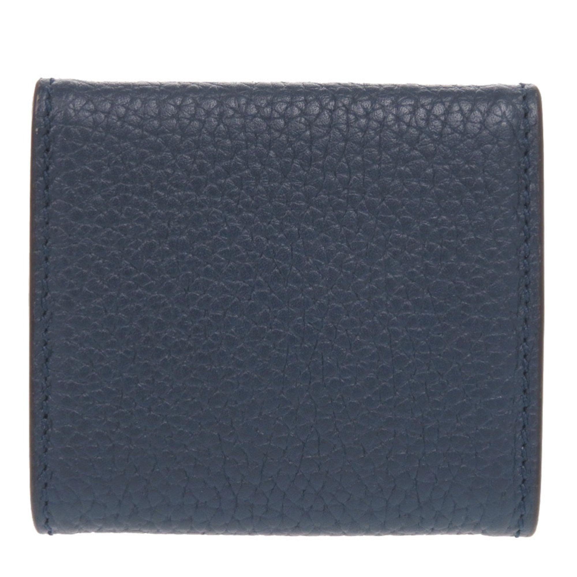 Gucci Blue Leather Coin Purse/Coin Case (Pre-Owned)