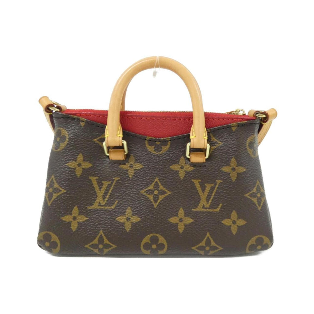 Louis Vuitton Monogram Cerise Marron Coated Canvas Leather Handbag